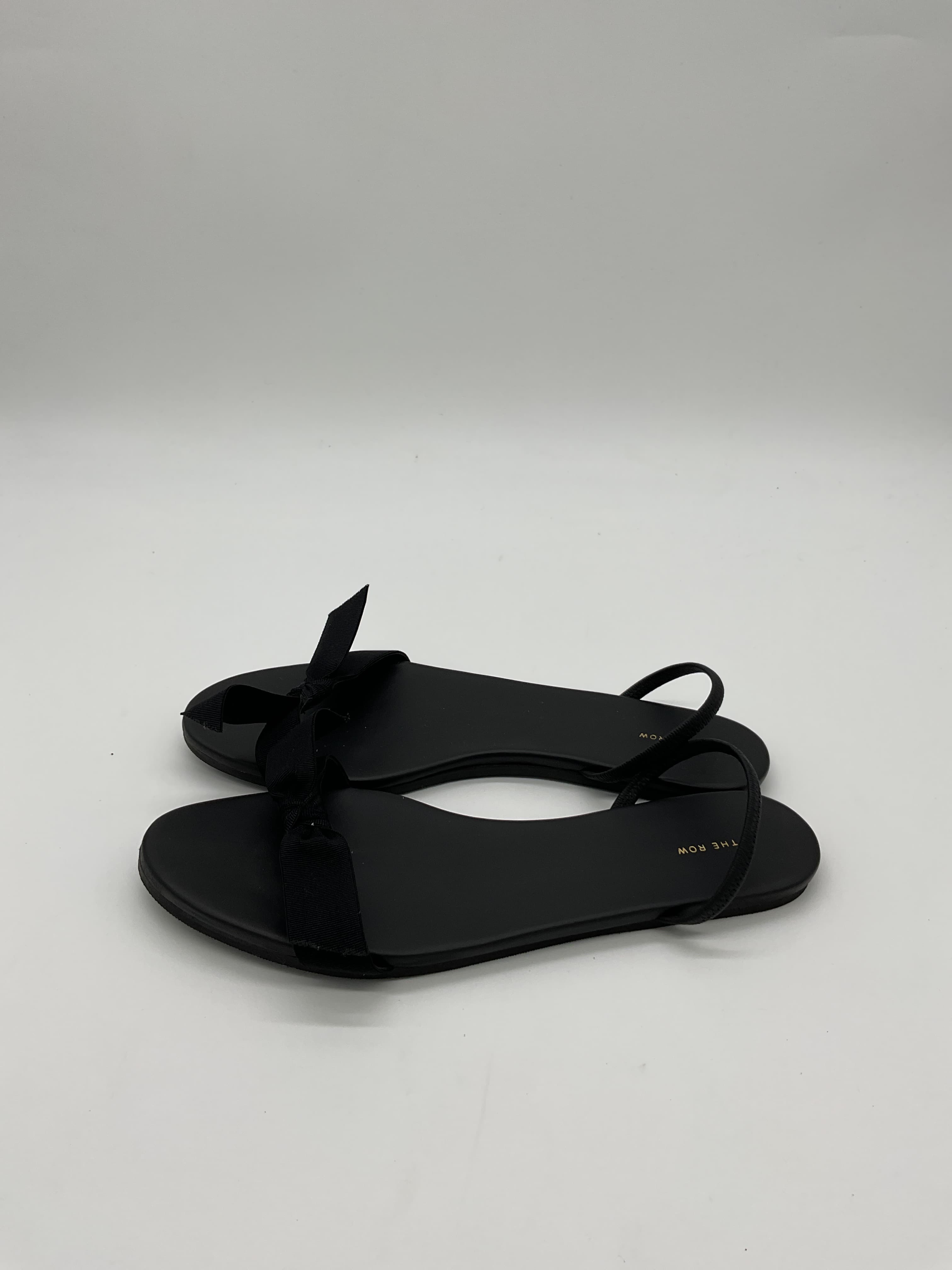 Bow Leather Slingback Sandals - Image 3