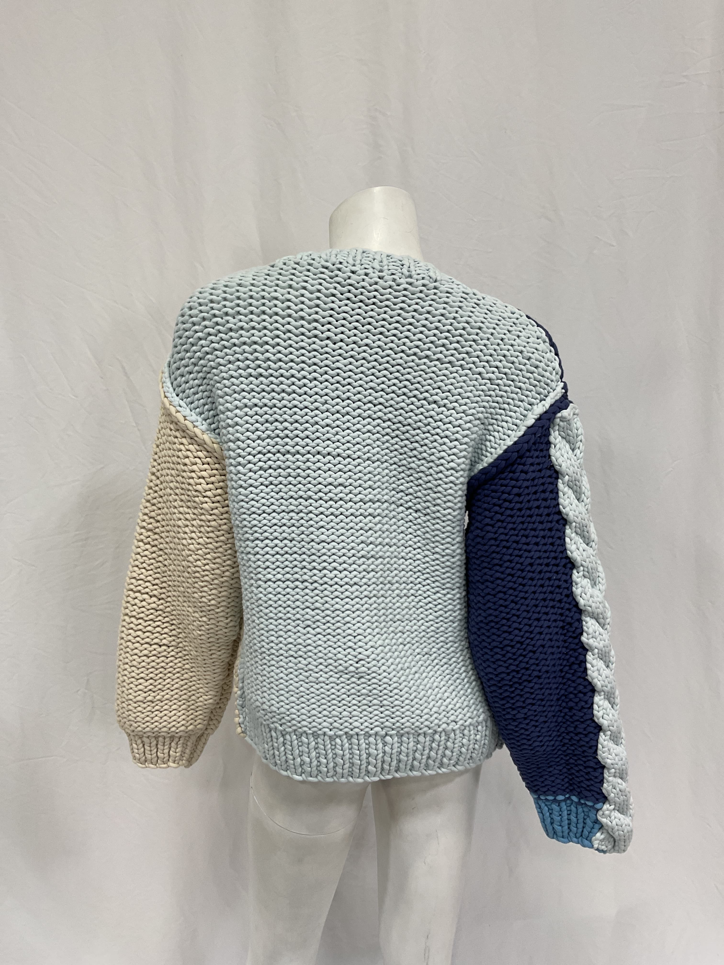 Isaiah Oversized Color-Block Cotton-Blend Sweater - Image 3