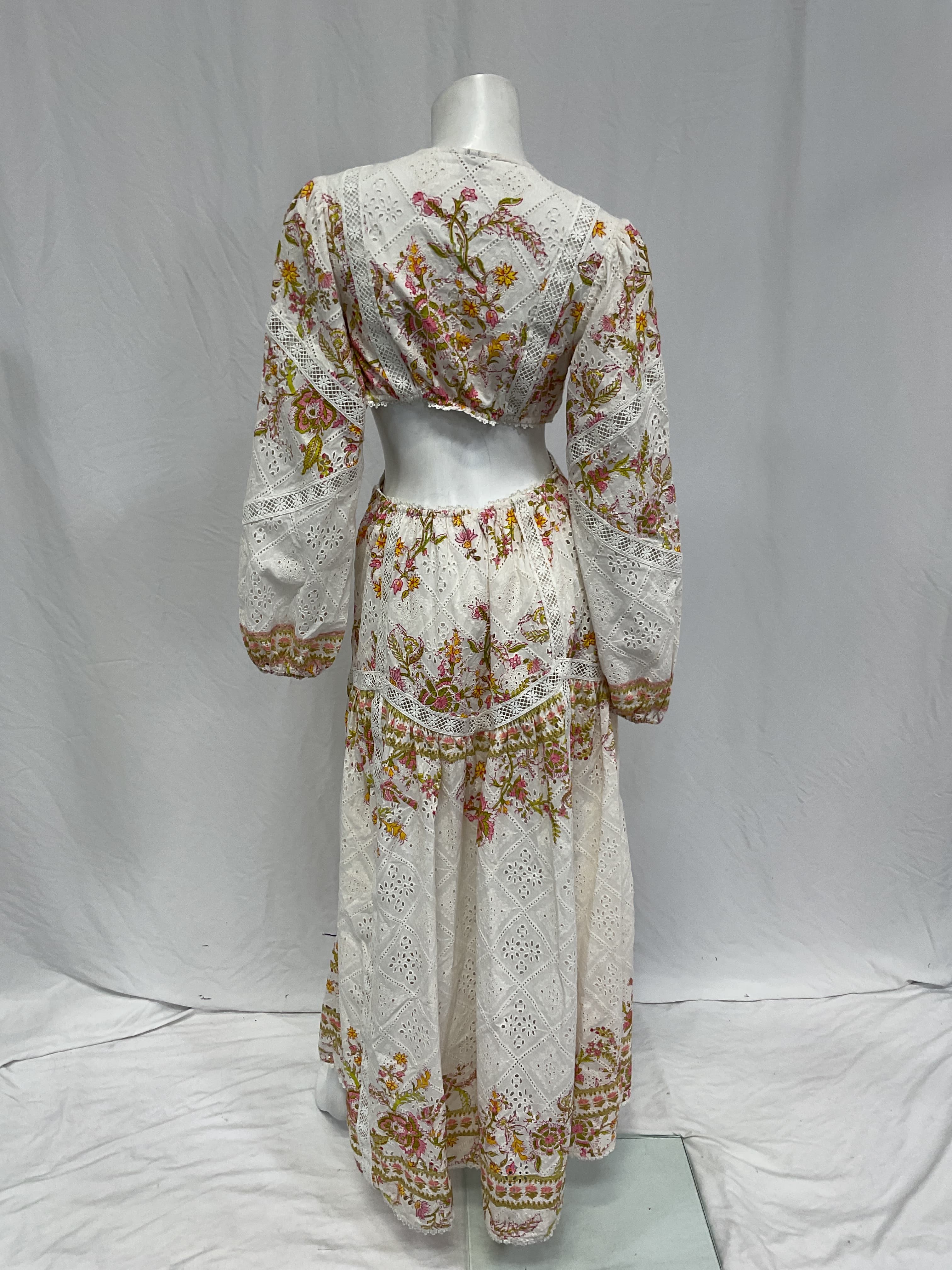 Aira Long Dress In Off White - Image 2