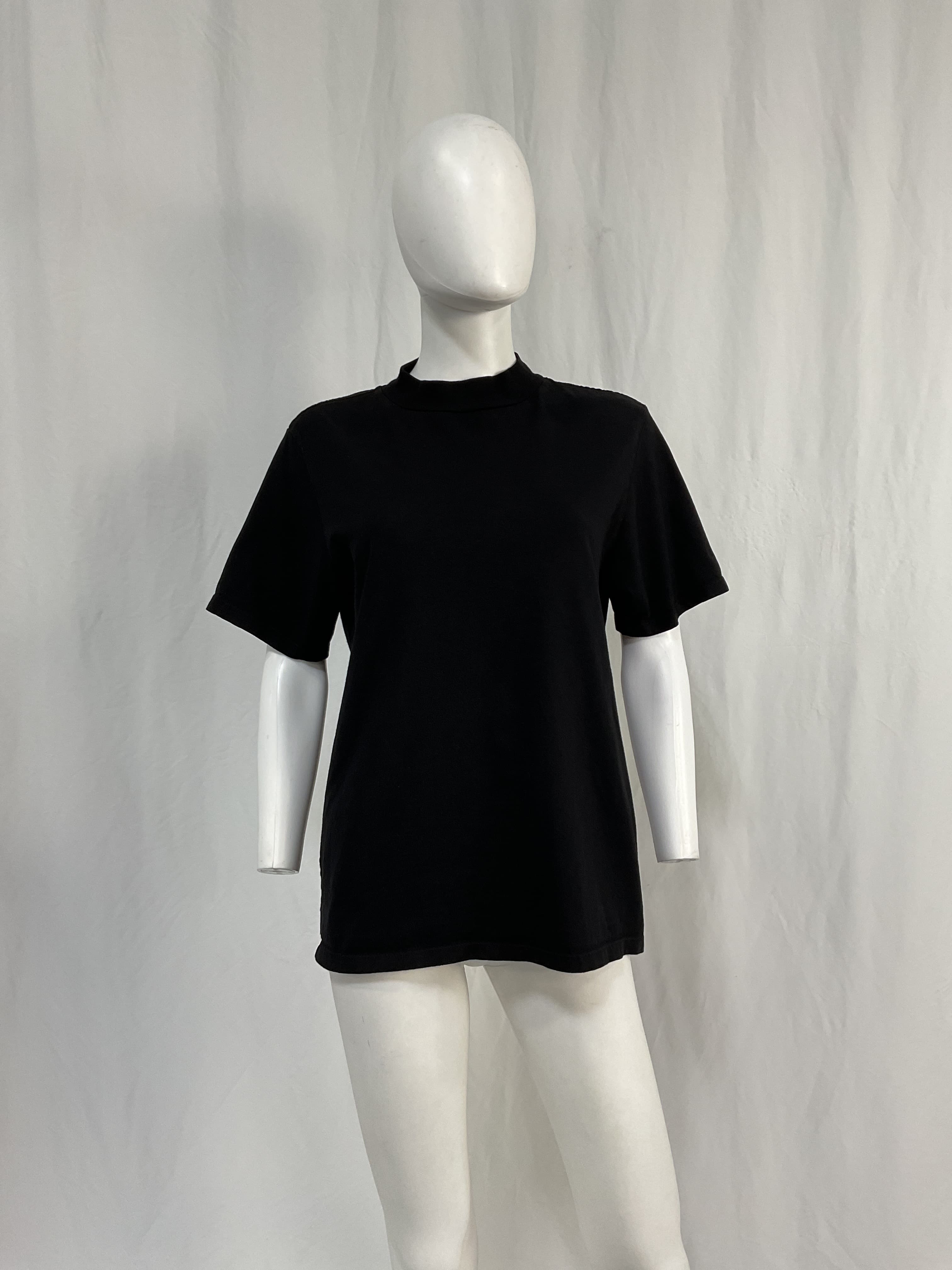 Cotton Mock-Neck T-Shirt - Image 4