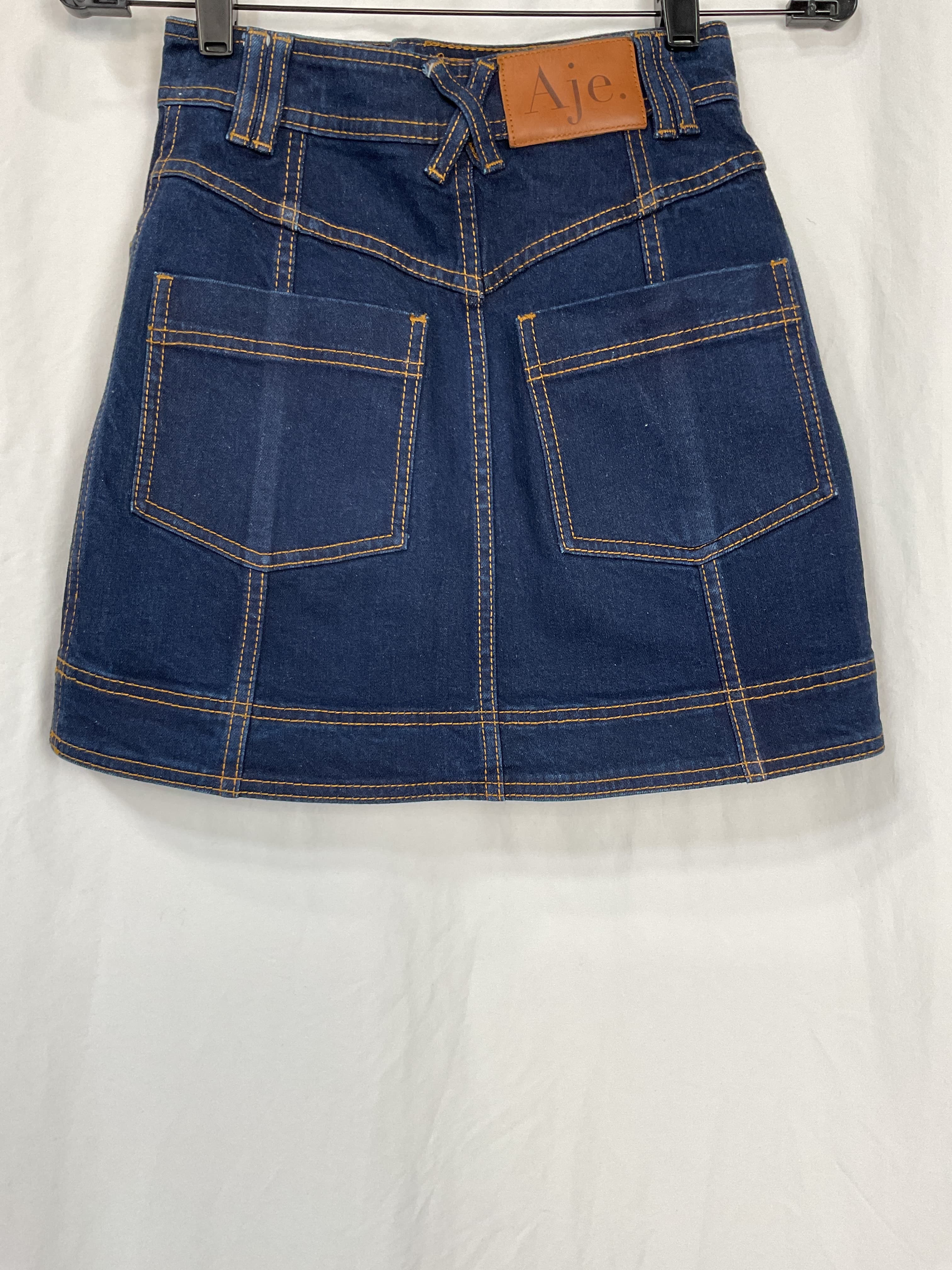 Resonance Denim Mini Skirt In Indigo - Image 2