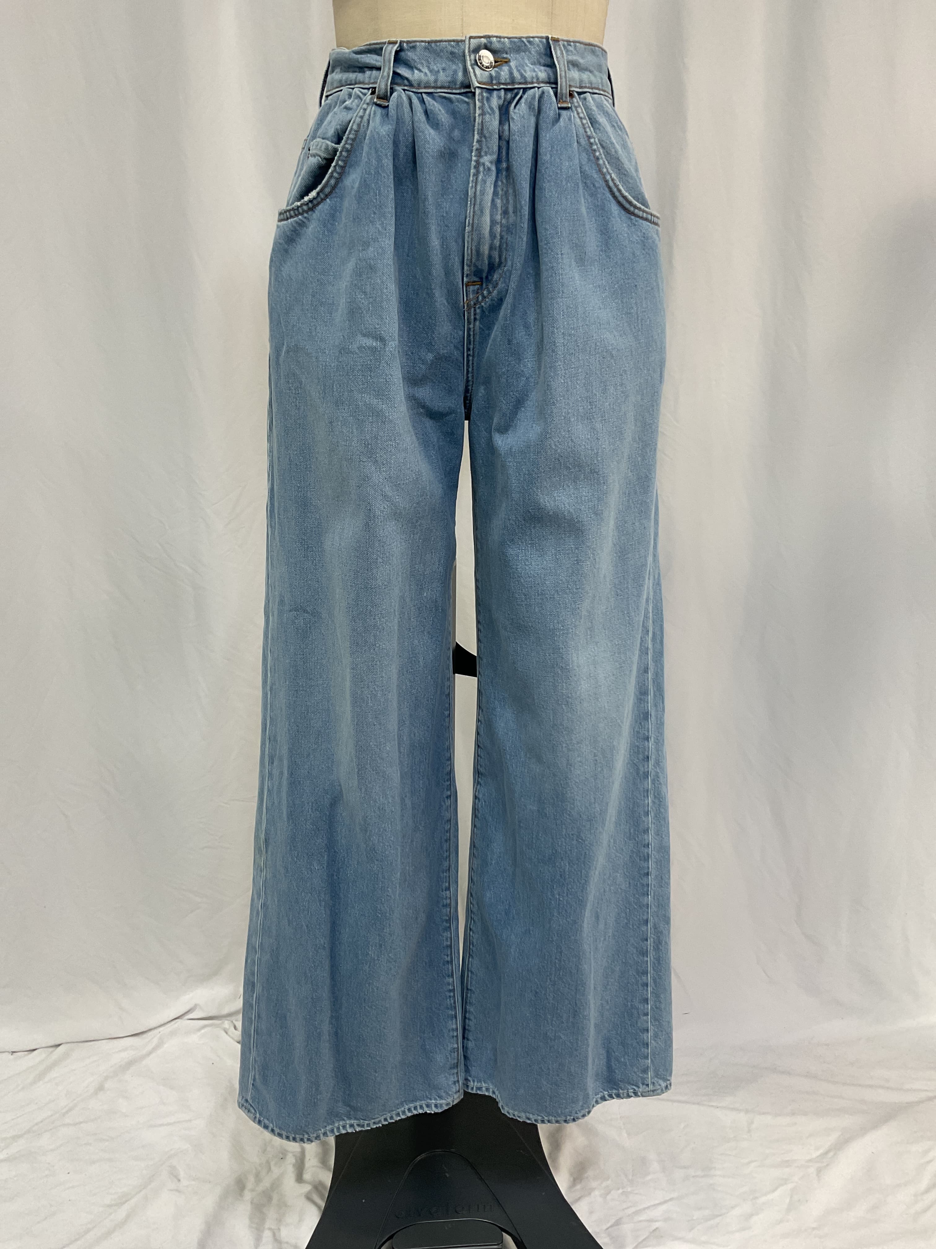 Chloe High Rise Pleated Wide Leg In Sawtelle - Image 3
