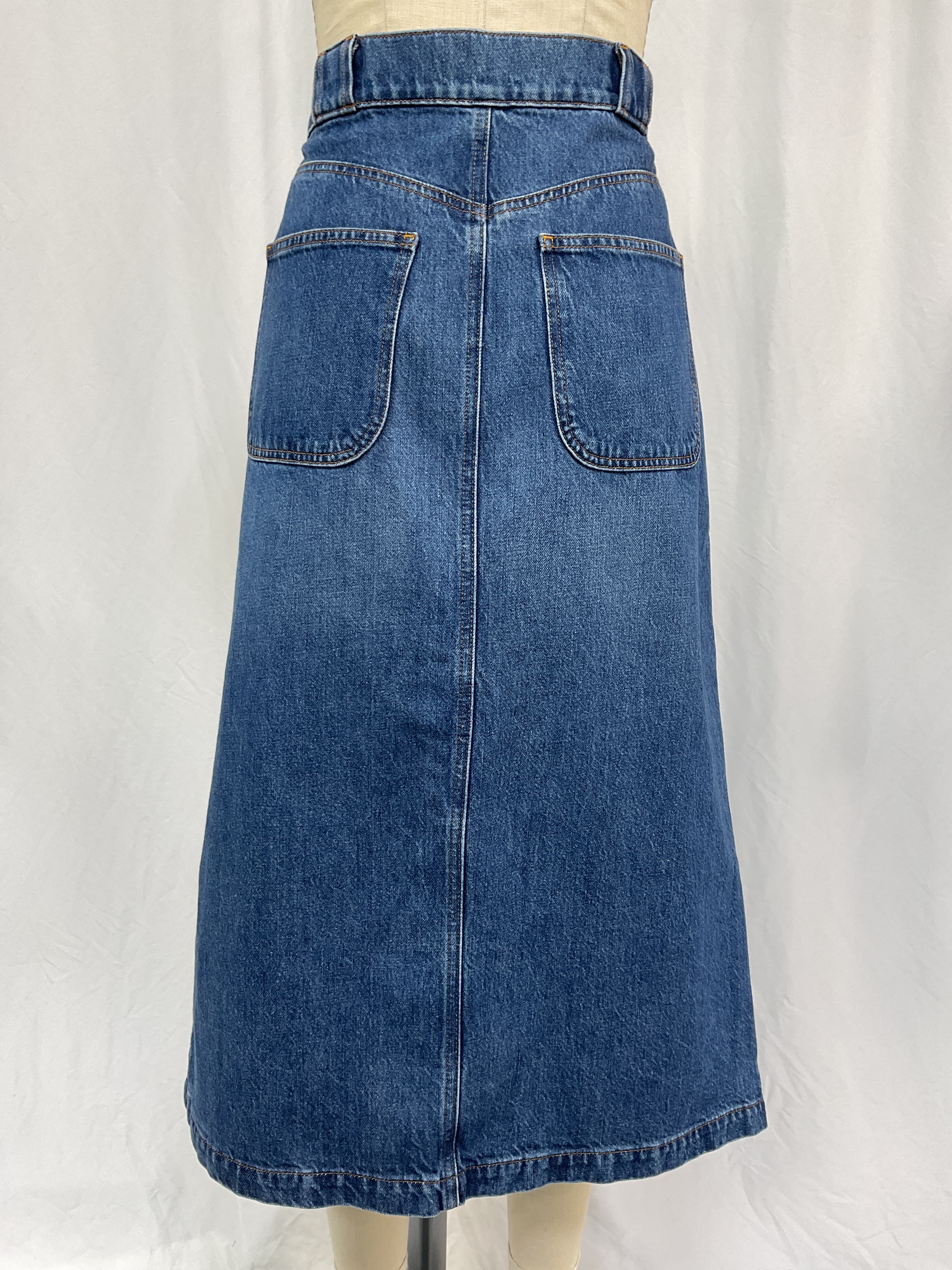 Modern Pocket Midi Skirt In October - Image 2