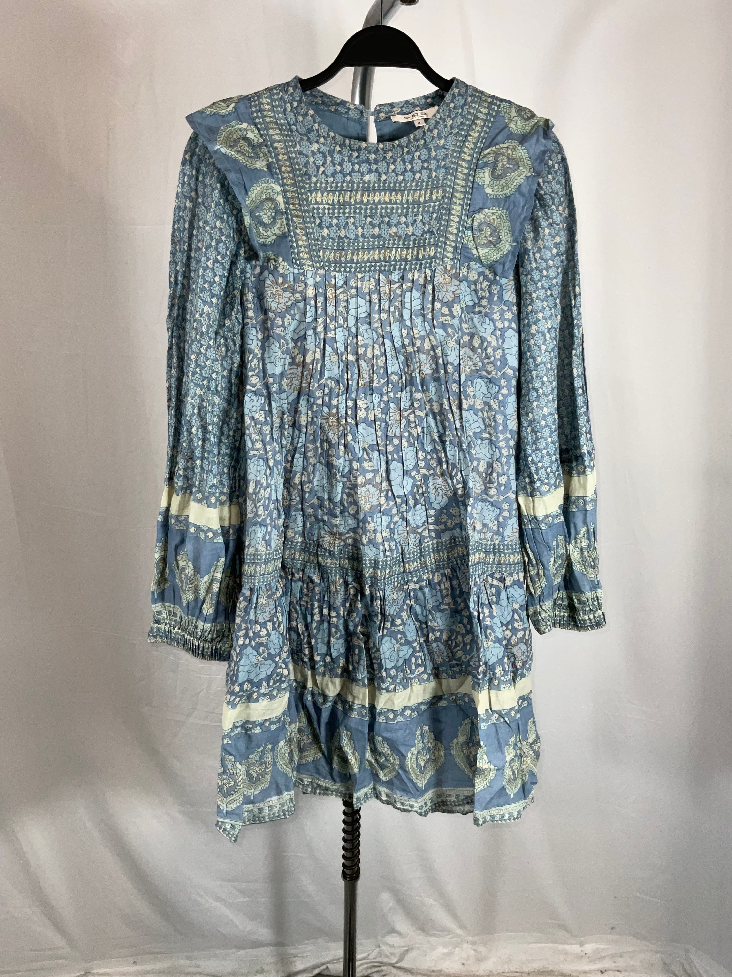 Margo Ruffled Printed Cotton Mini Dress - Image 2