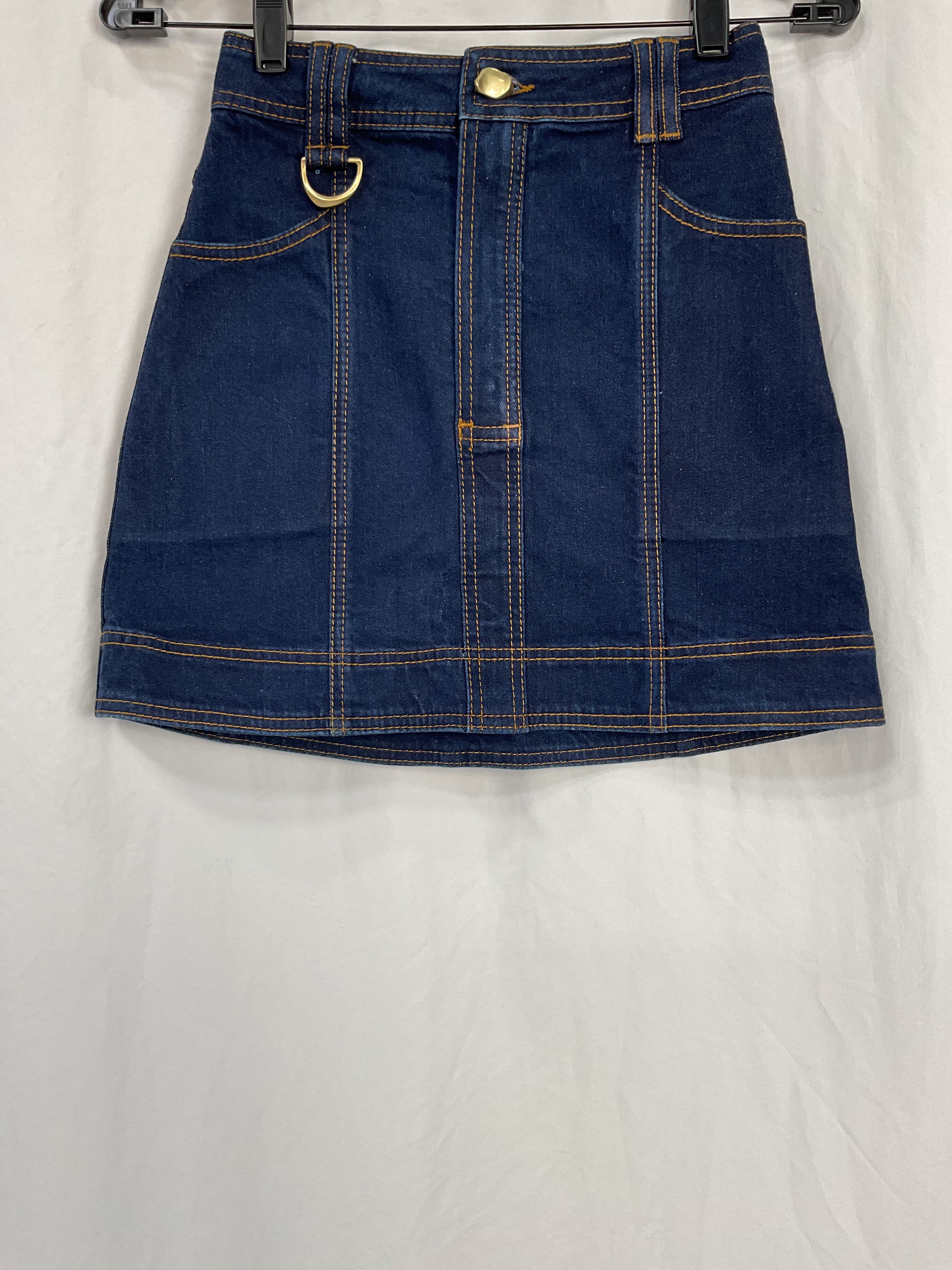 Resonance Denim Mini Skirt In Indigo - Image 1