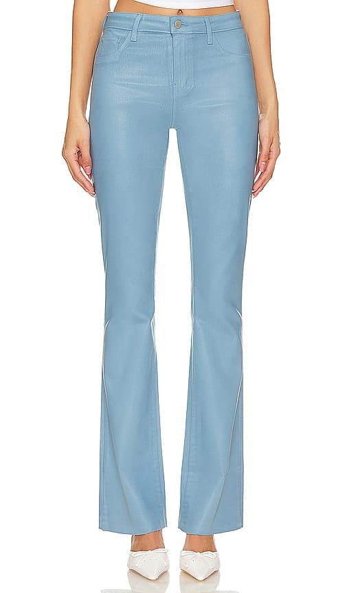 Ruth High Rise Straight Hem In Blue Mist Coated - Image 1