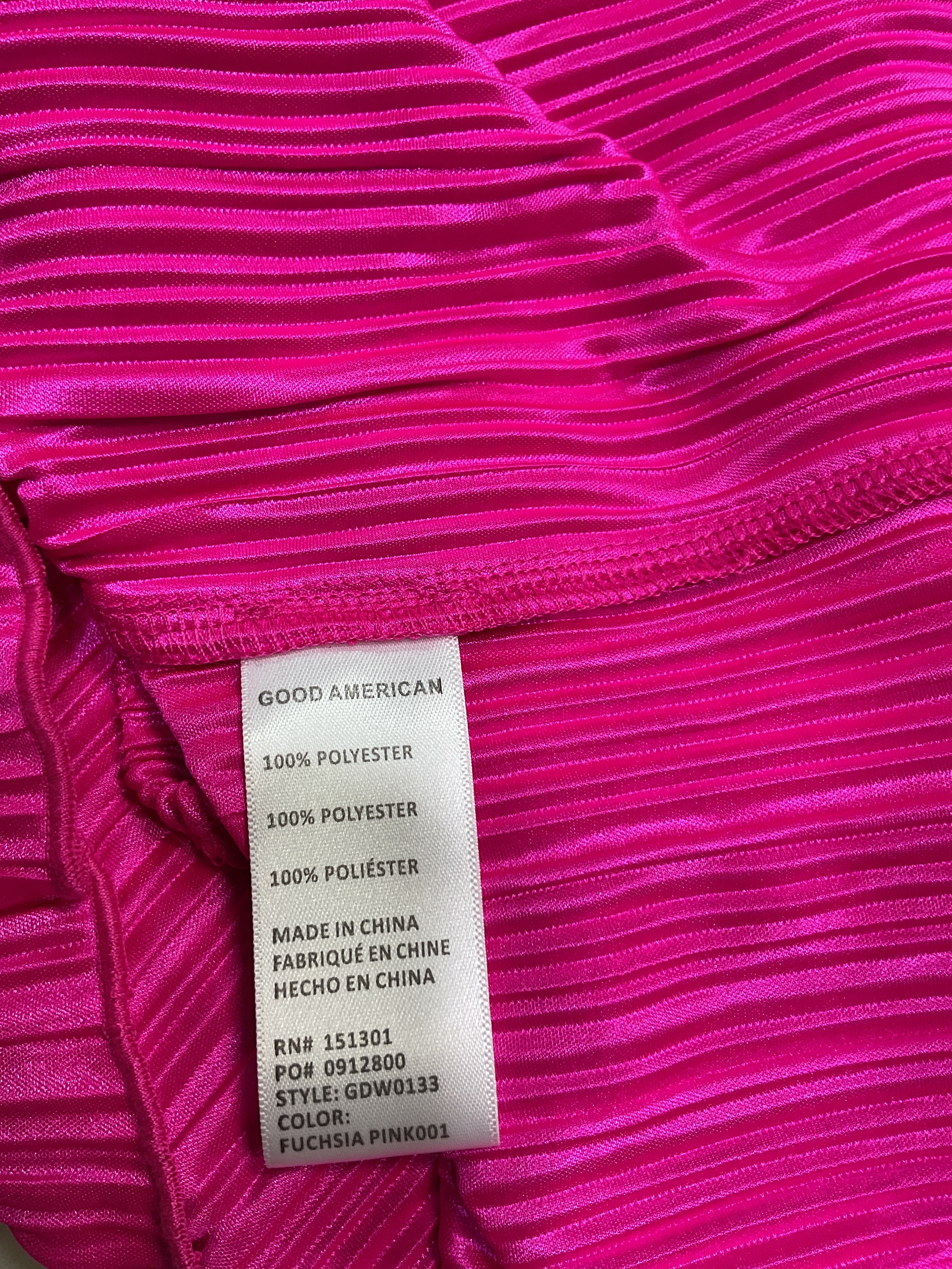 Always Fits Plisse Mini Dress In Fuchsia Pink001 - Image 3
