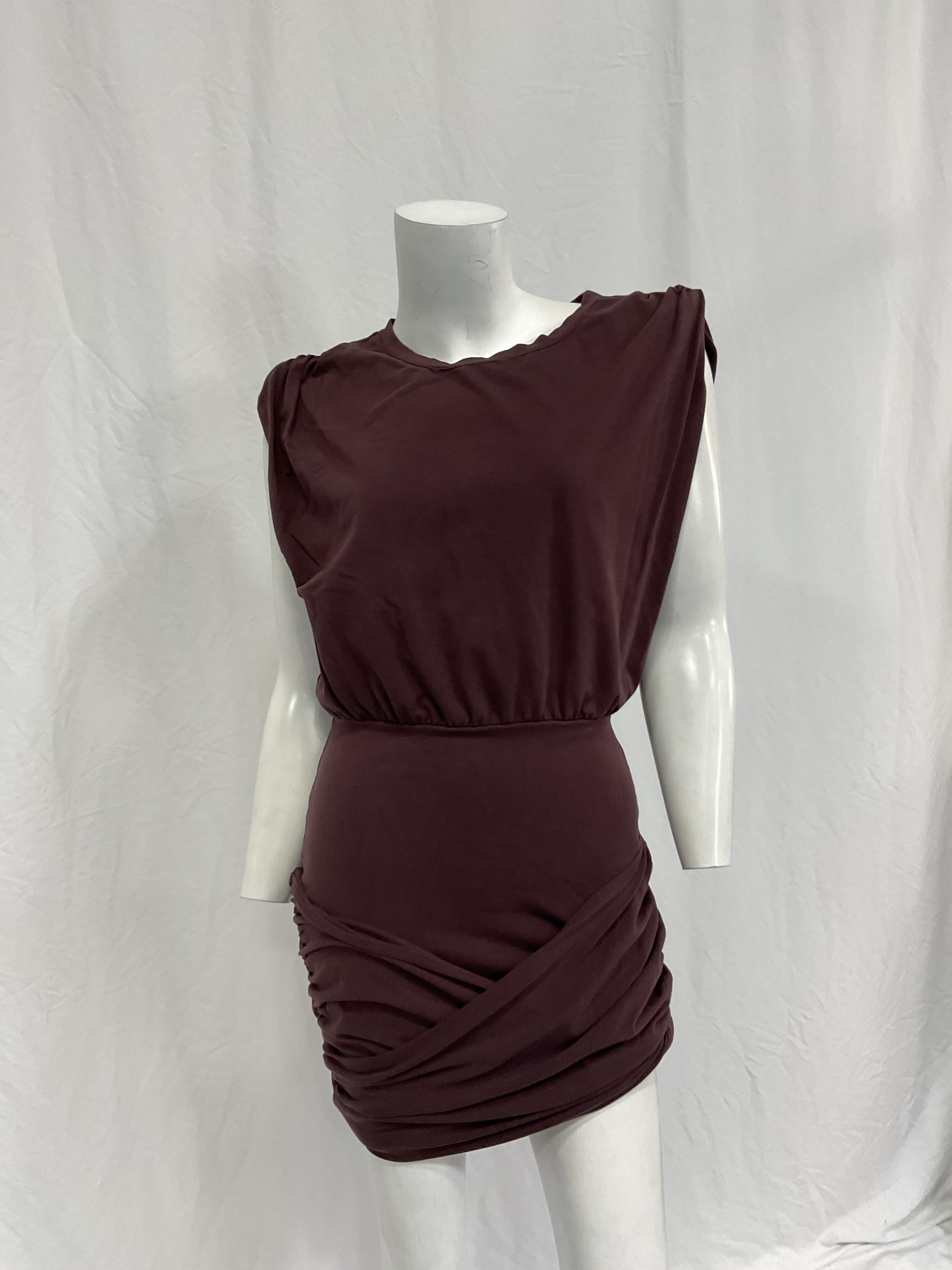 Strong Shoulder Mini Dress - Image 2