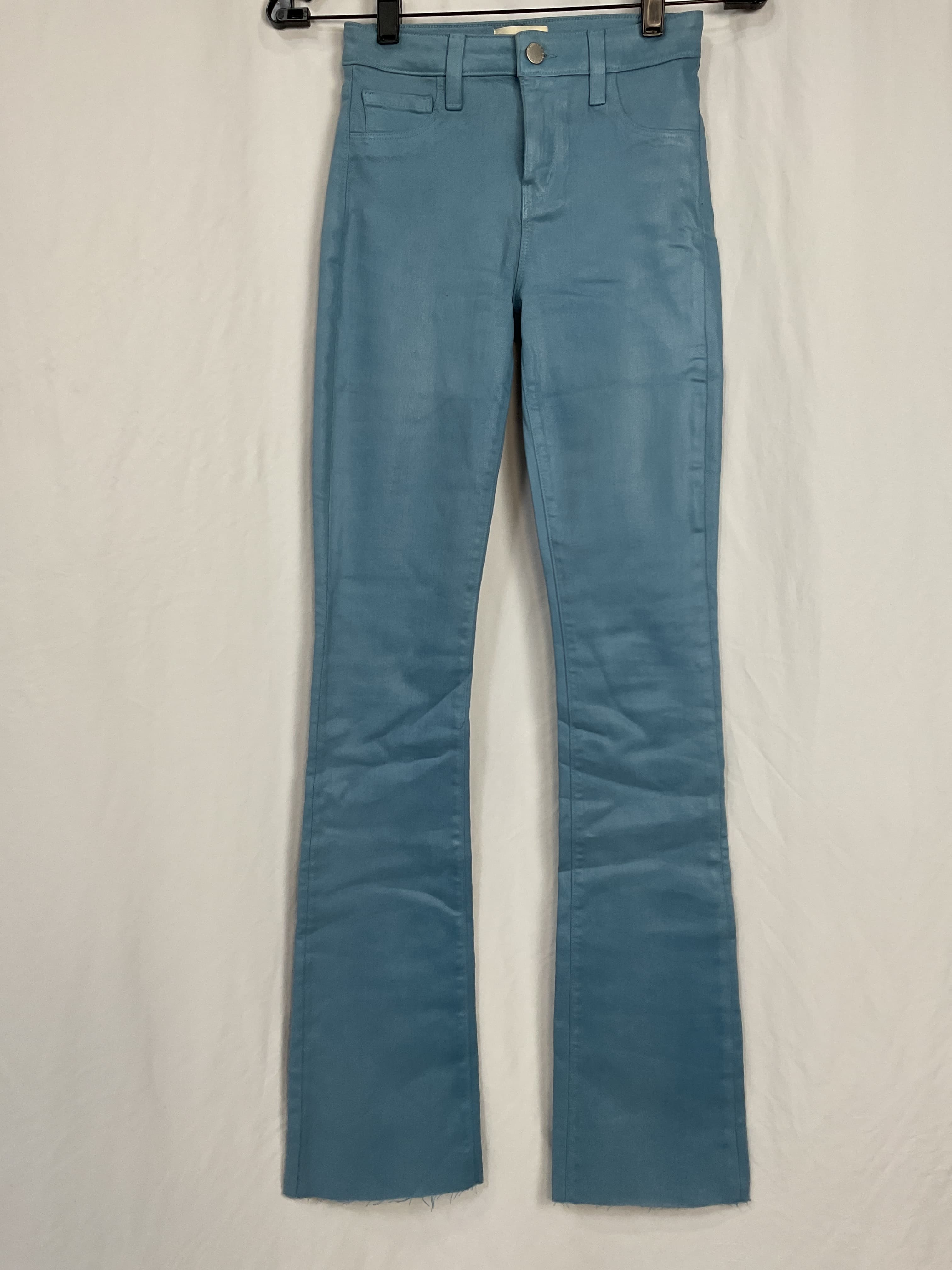 Ruth High Rise Straight Hem In Blue Mist Coated - Image 4