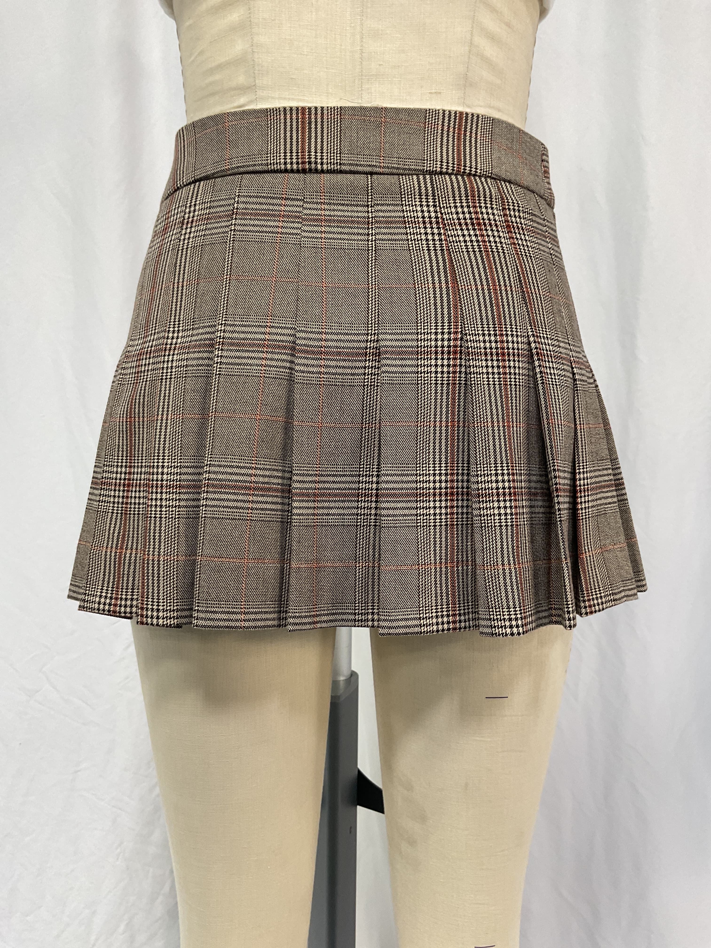 Bonnie Skirt In Brown Plaid Multi - Image 4
