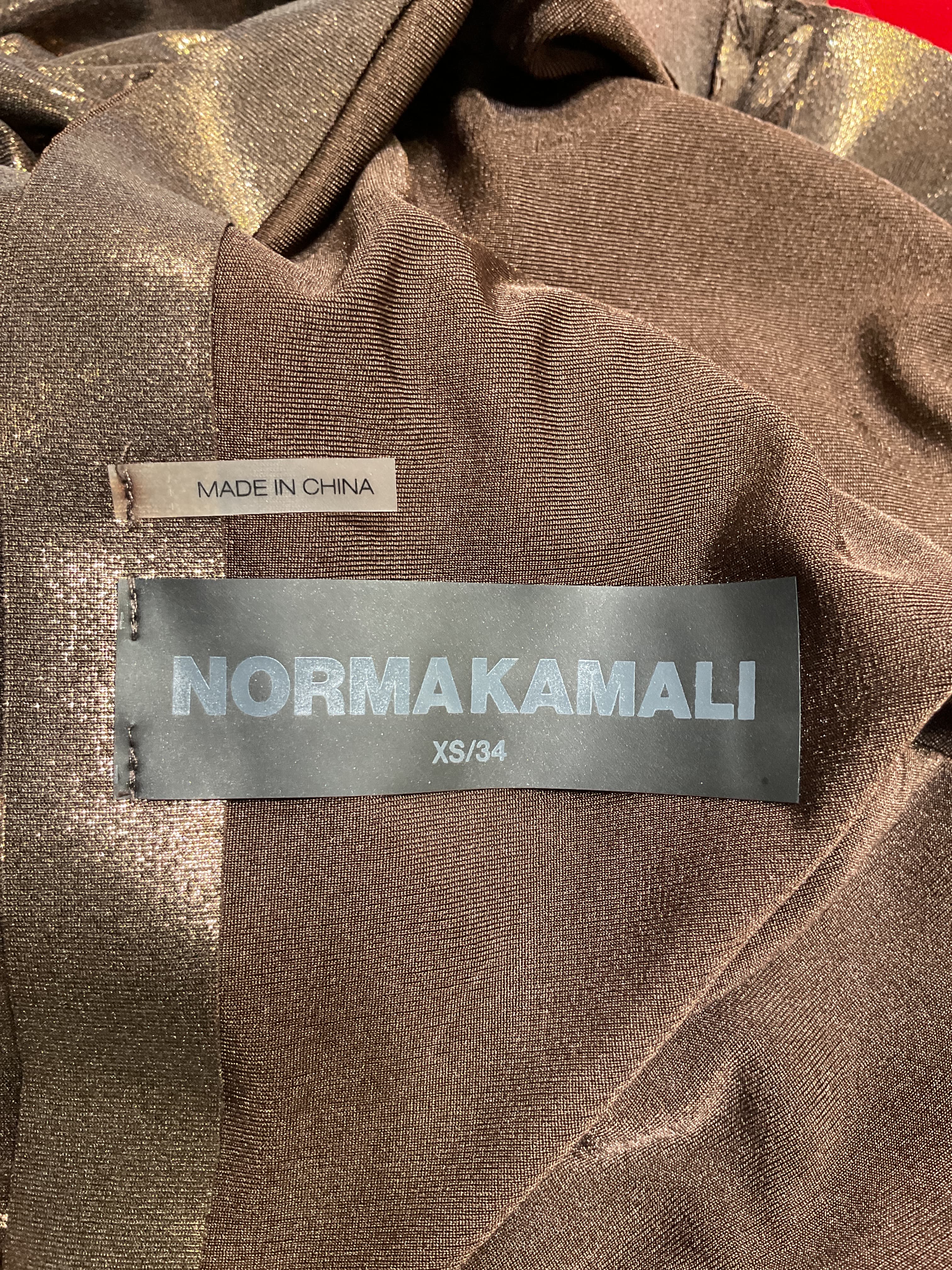 Drop Shoulder Side Drape Gown In Chocolate - Image 4