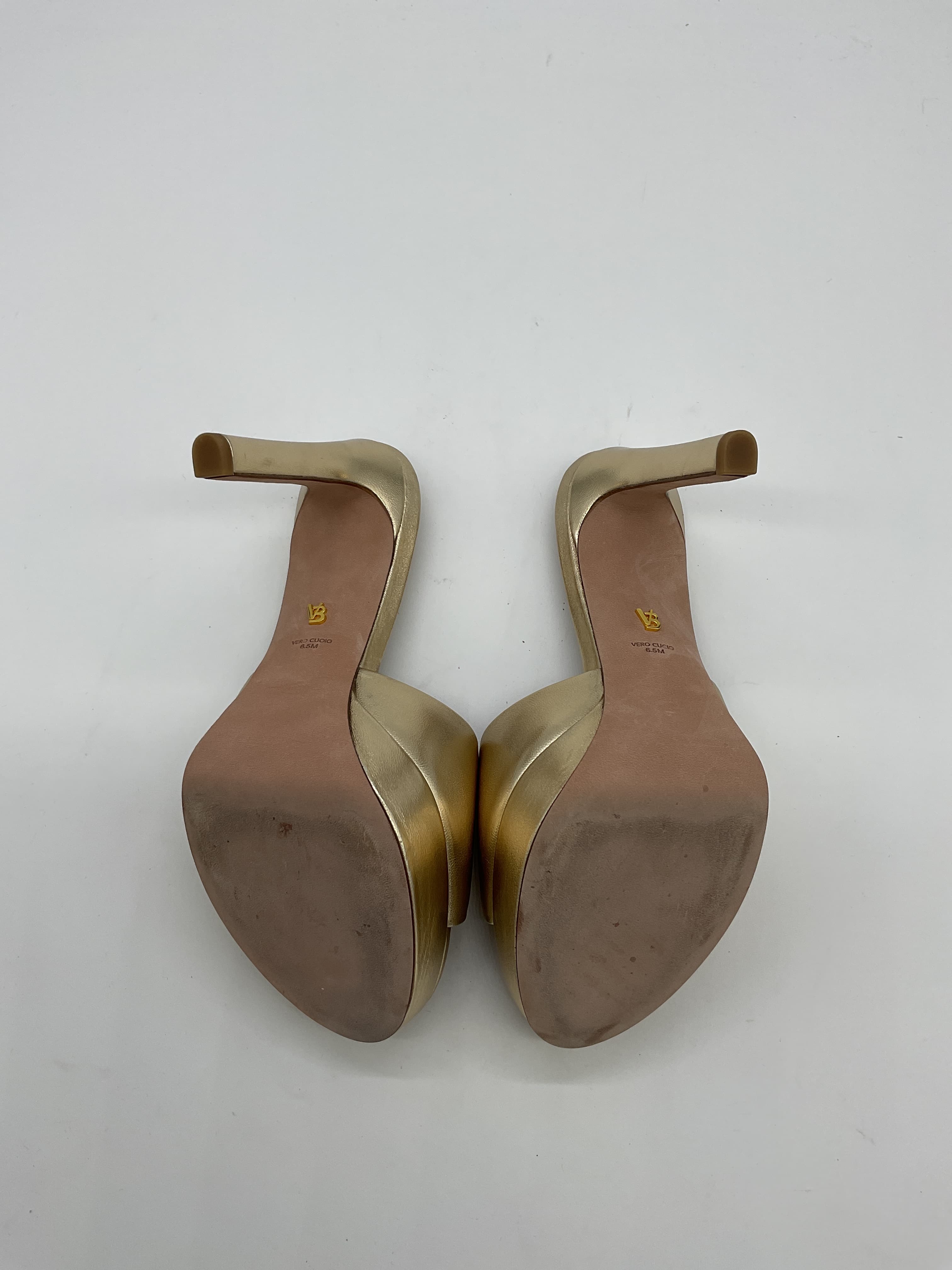 Dali Platfom Mule In Light Gold - Image 3