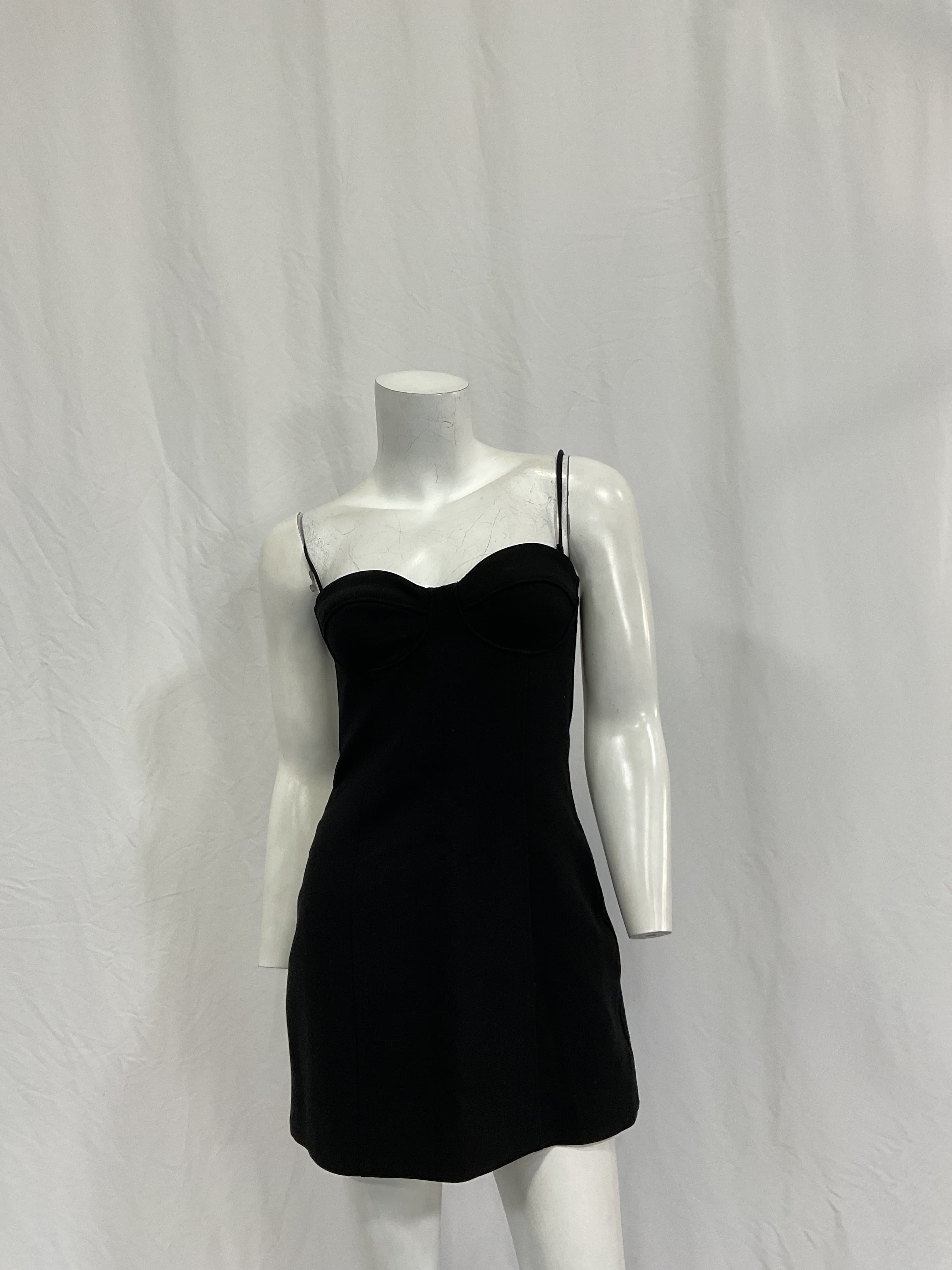 Irena Strapless Bustier Mini Dress In Black - Image 2