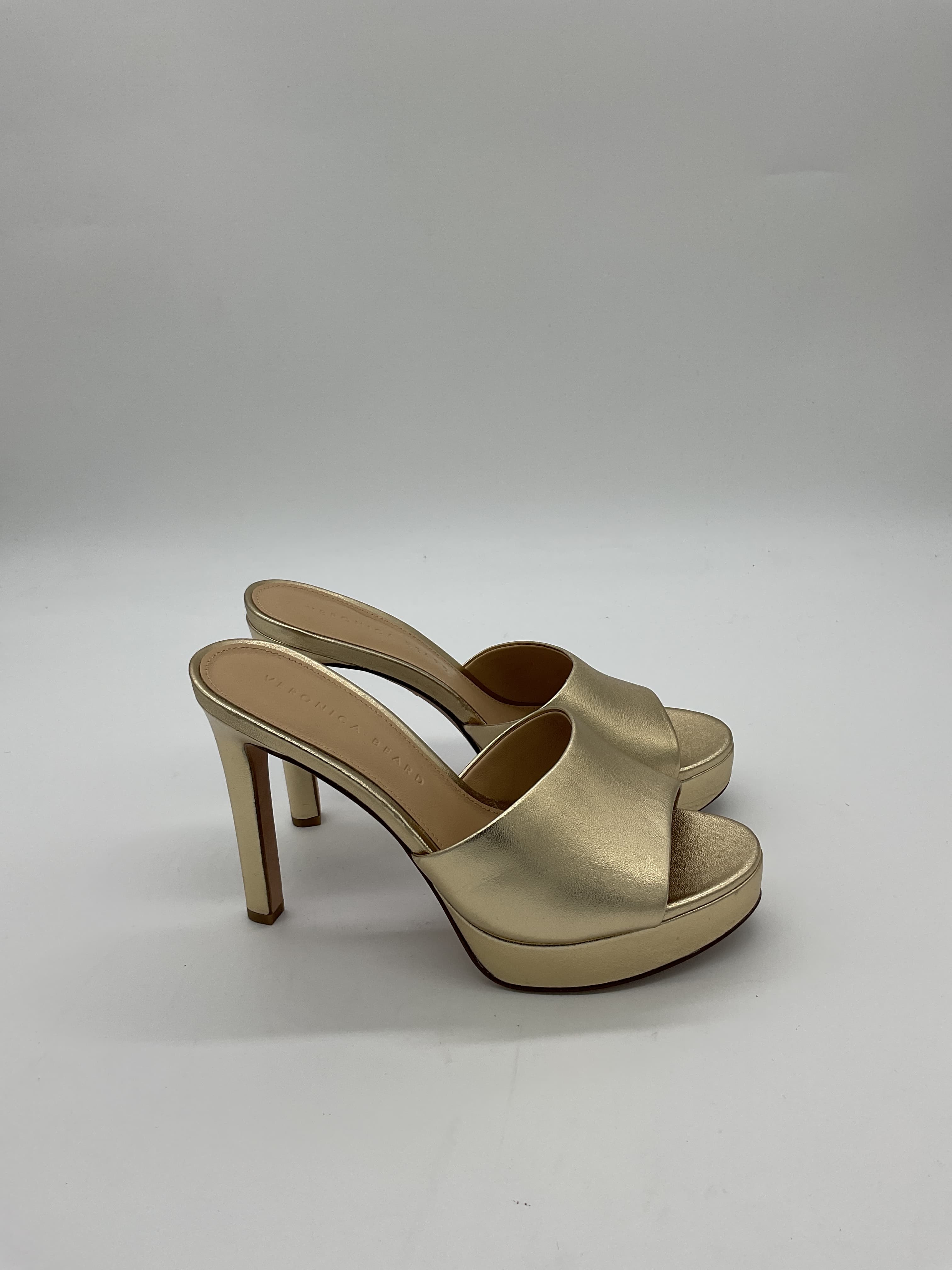 Dali Platfom Mule In Light Gold - Image 2