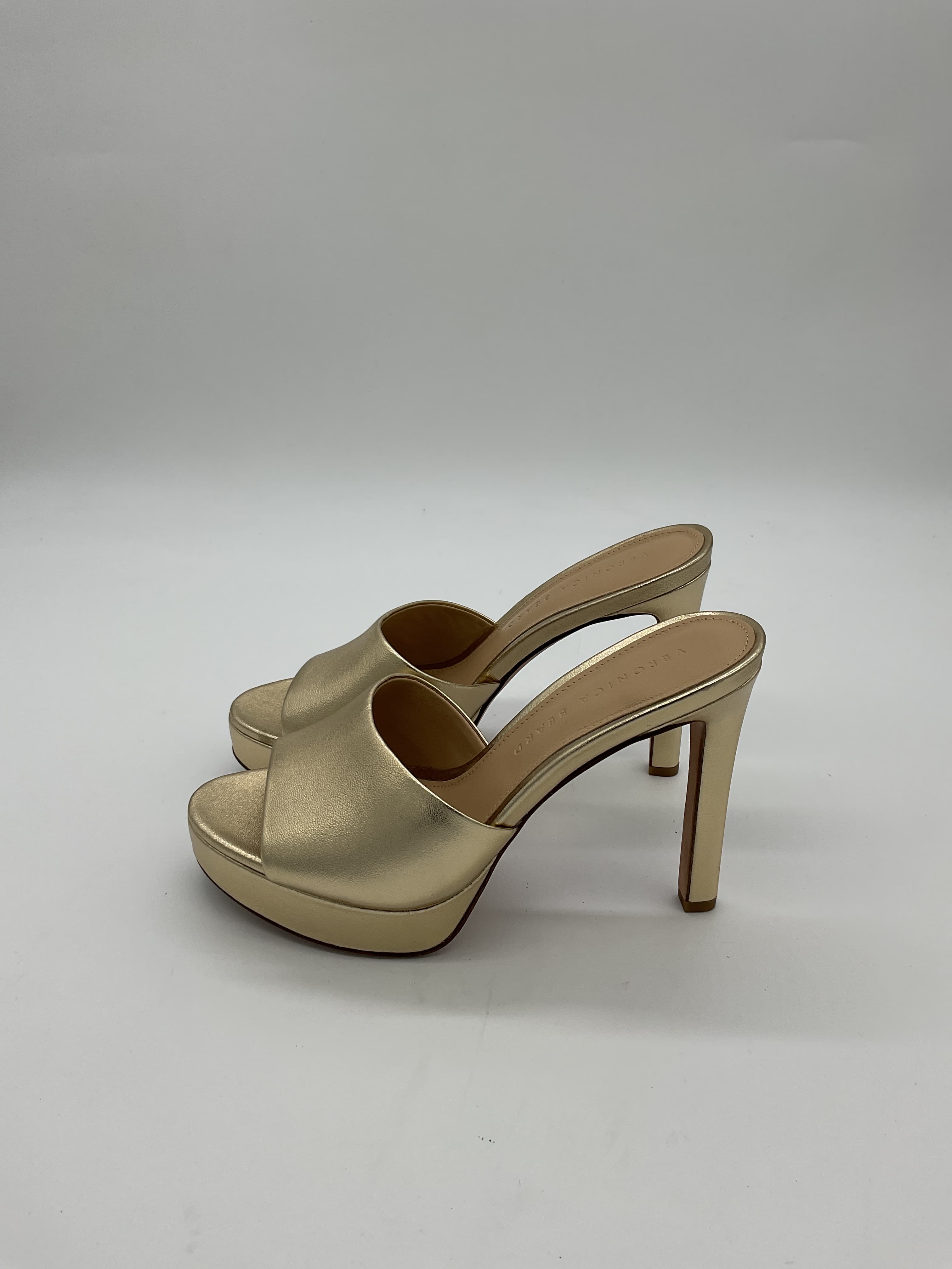 Dali Platfom Mule In Light Gold - Image 4