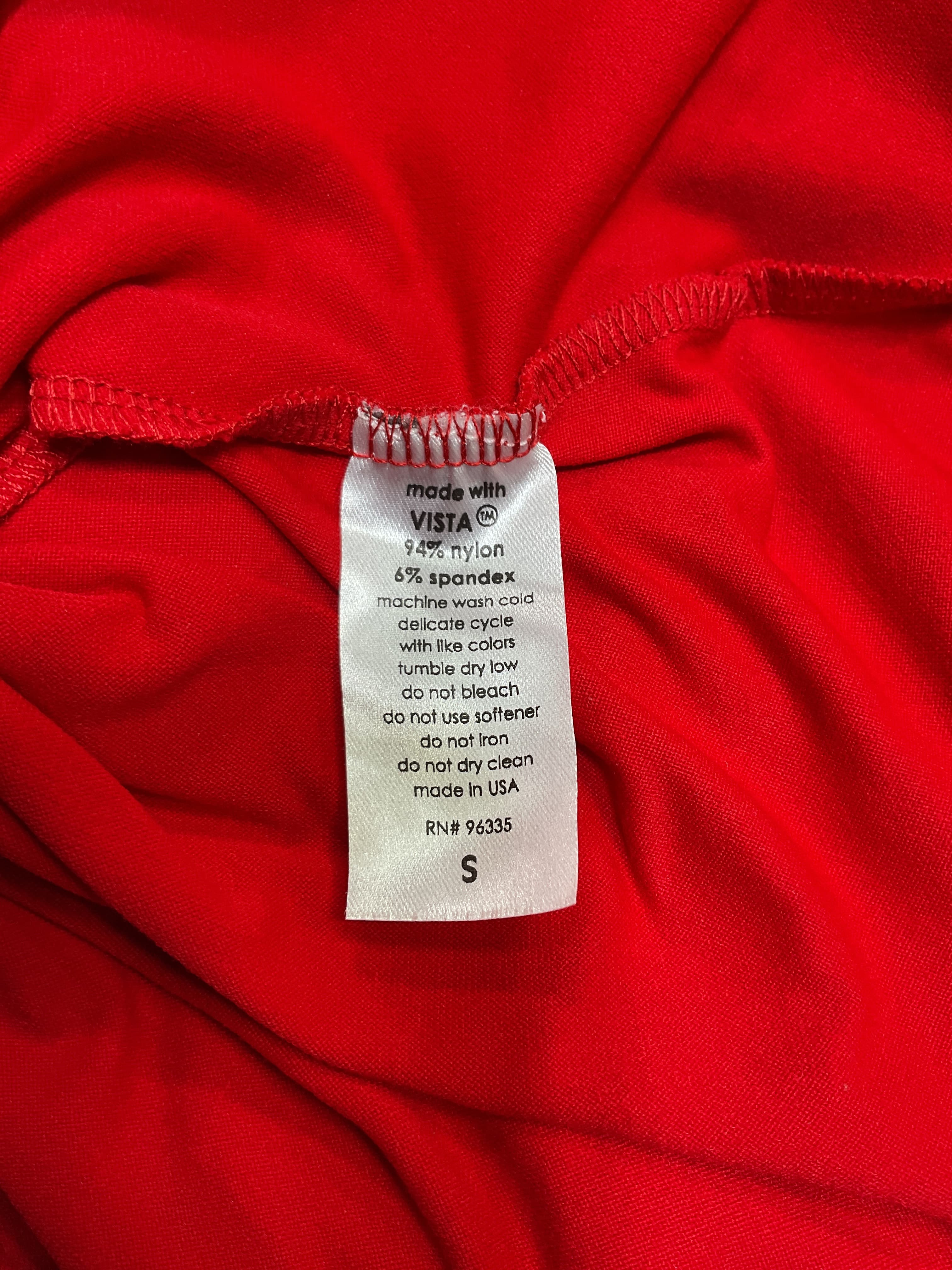 Gathered Side Strapless Dress In Perfect Red - Image 4