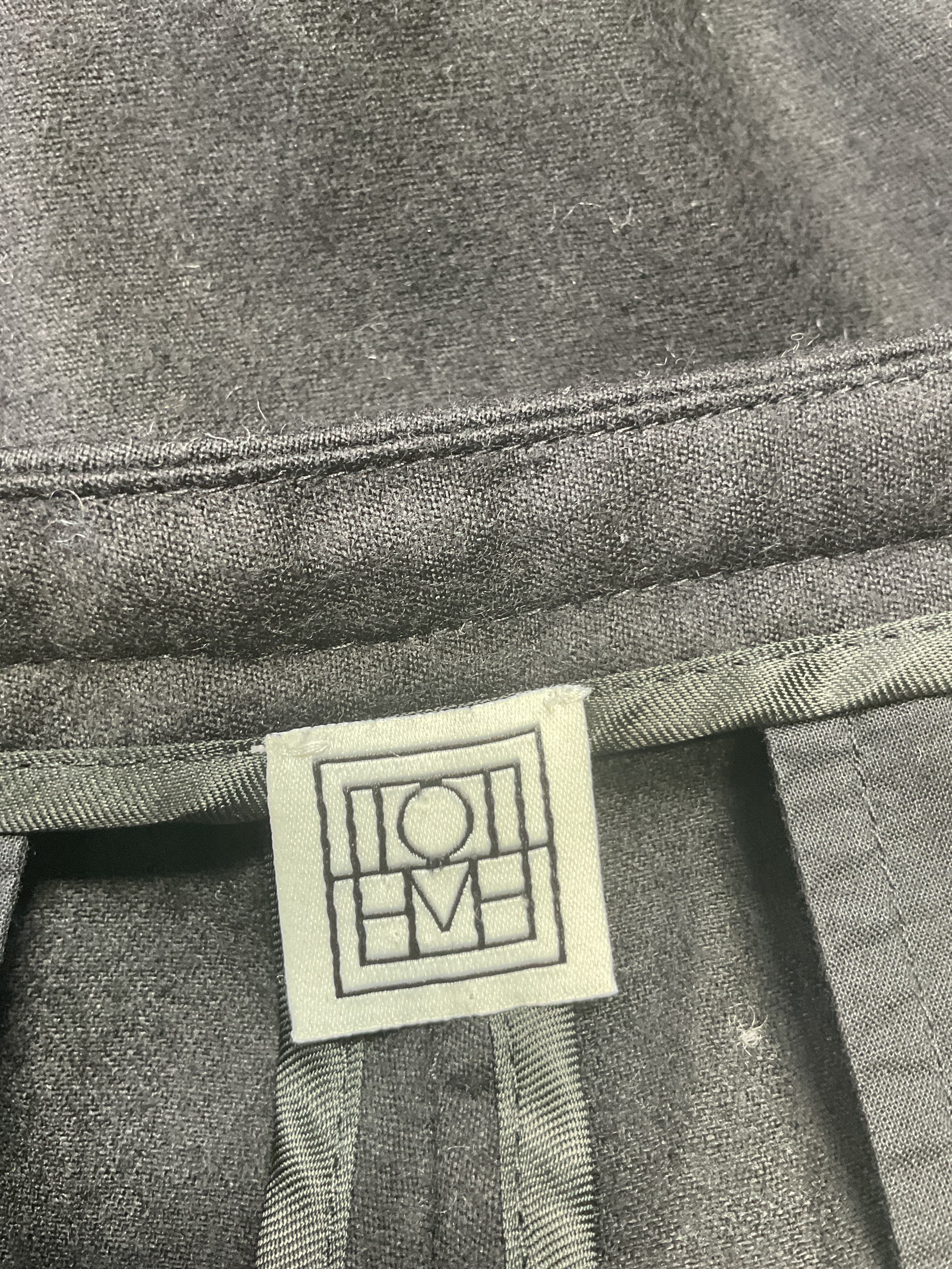 Black Wool Flannel Trousers - Image 3