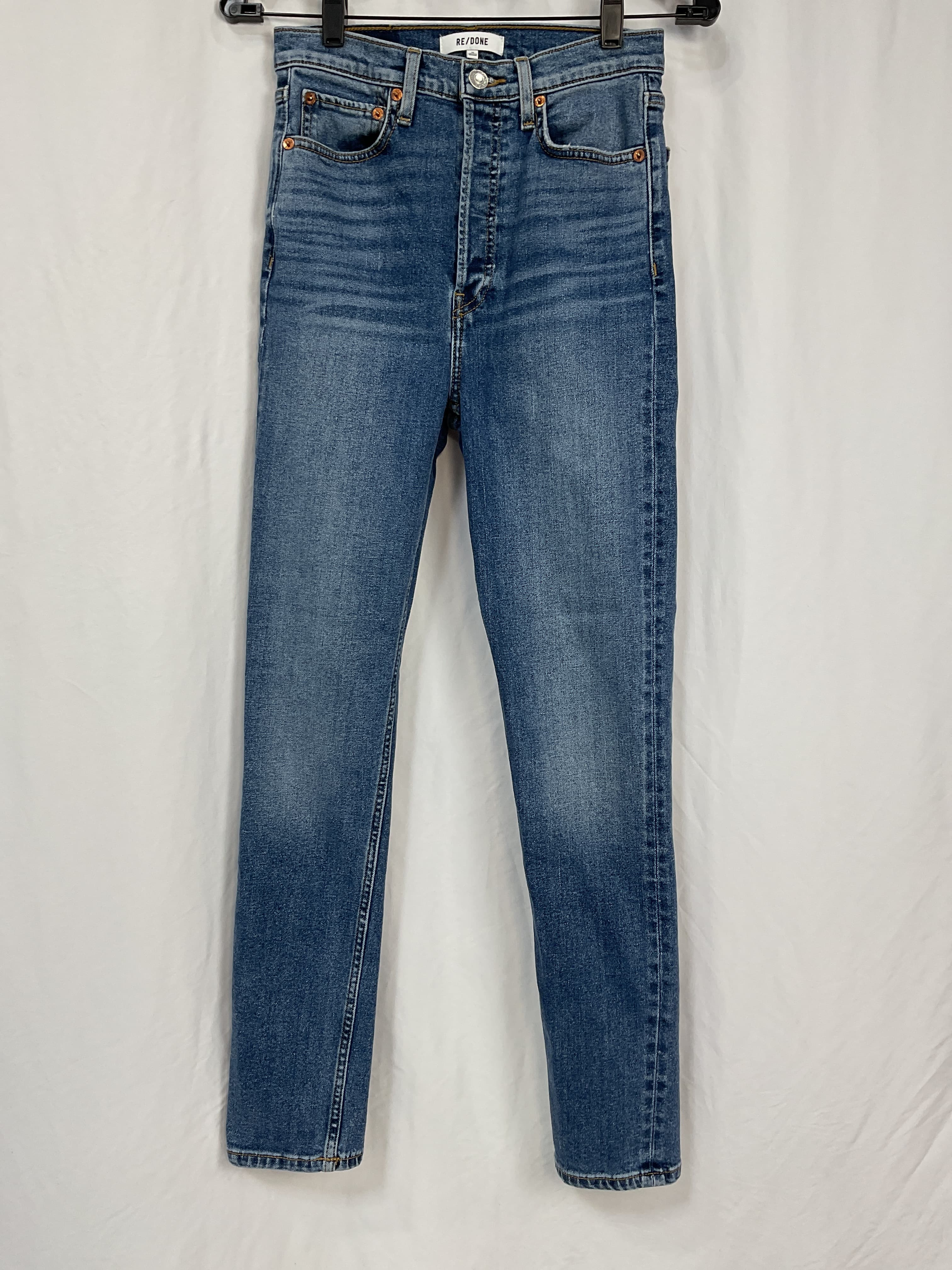 90's Orginals Ultra High Rise Skinny In Western Blue - Image 3