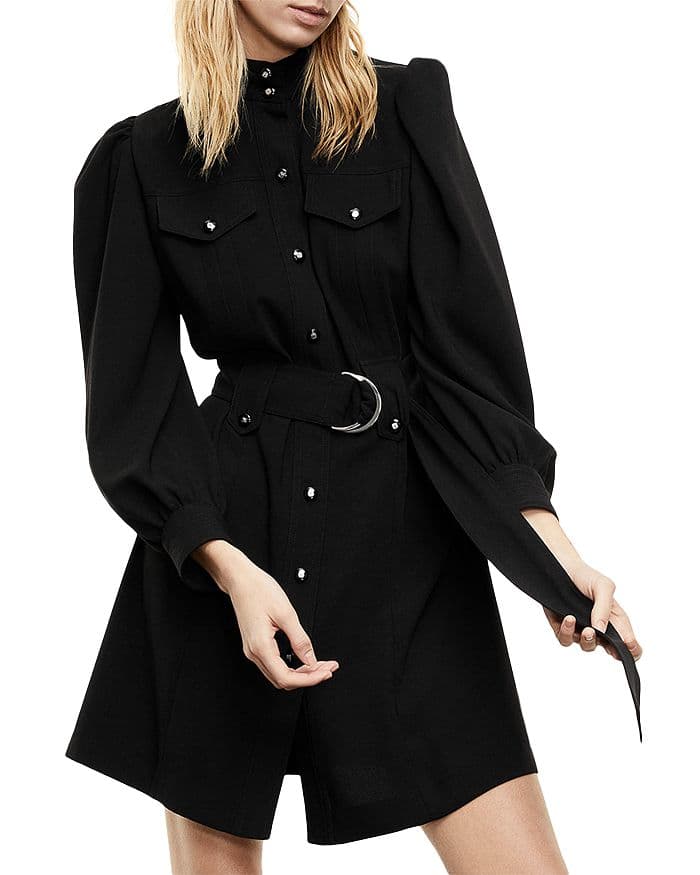 Belted Shirt Dress - Image 1