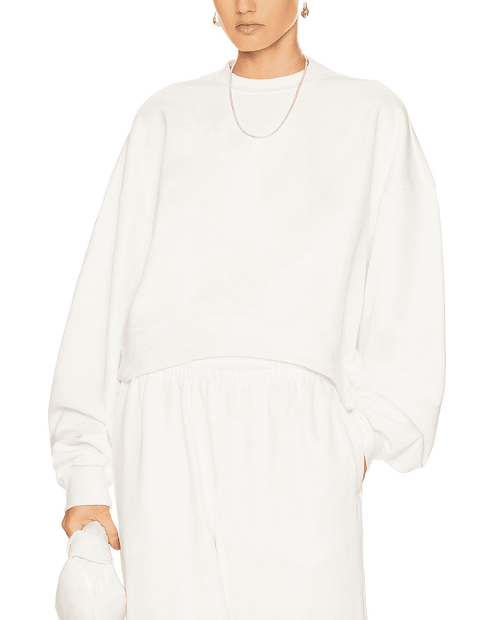 Wardrobe.nyc X Hailey Bieber Hb Track Top In Off White - Image 1