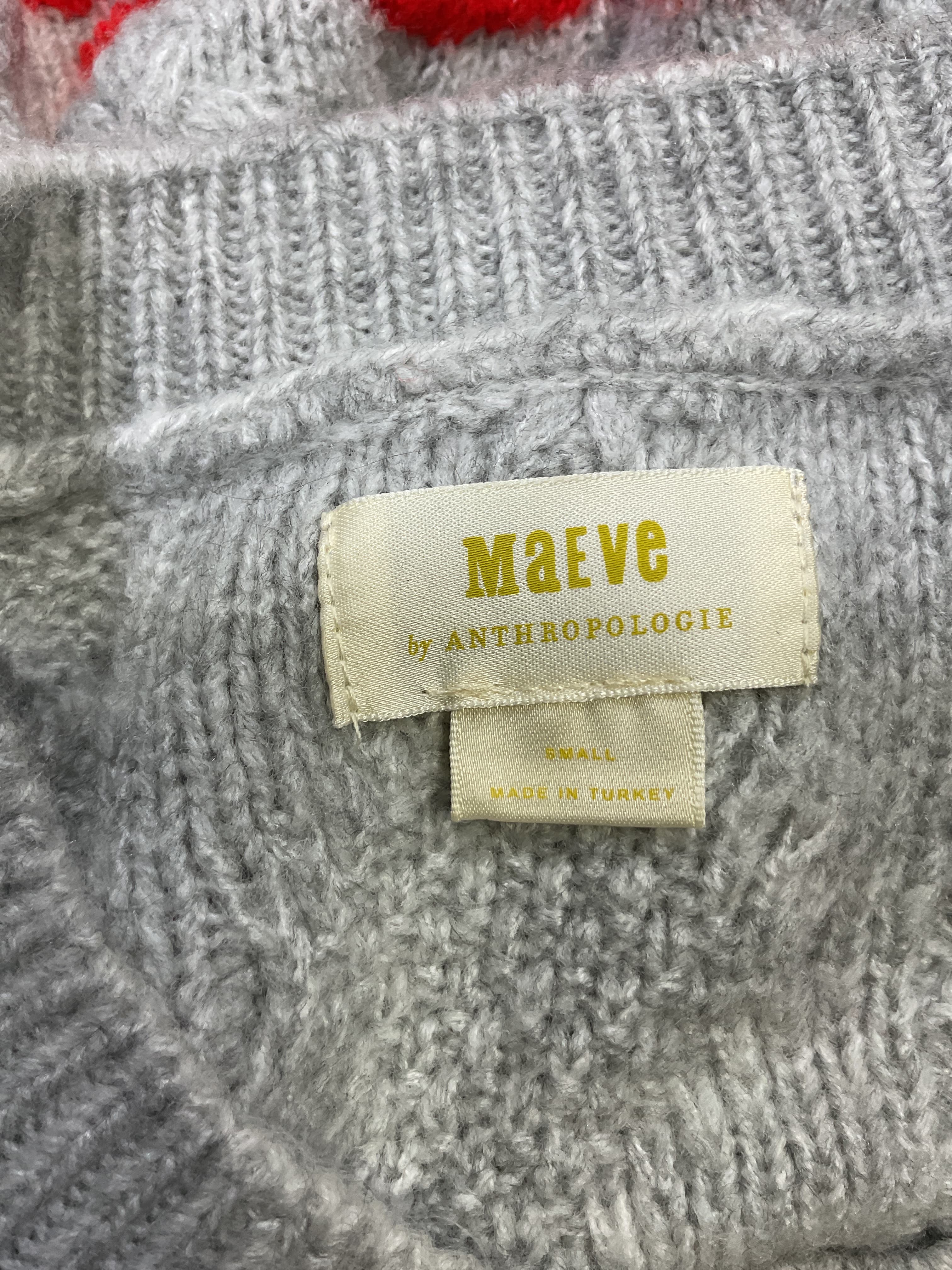 Maeve Cable Floral Pullover Sweater - Image 2