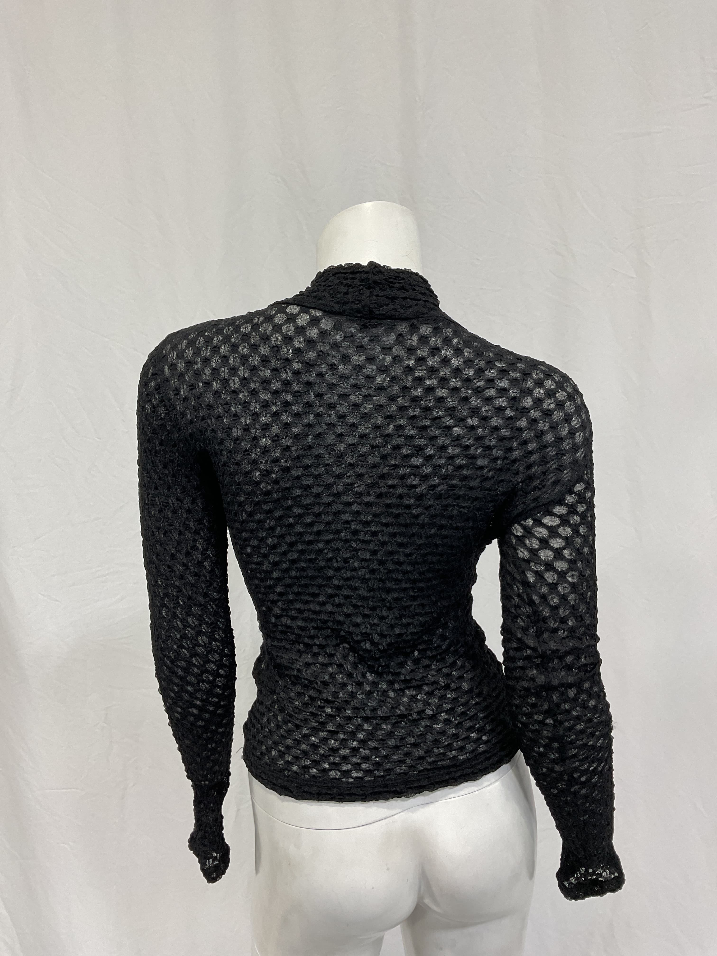 Mesh Lace Turtleneck - Image 3