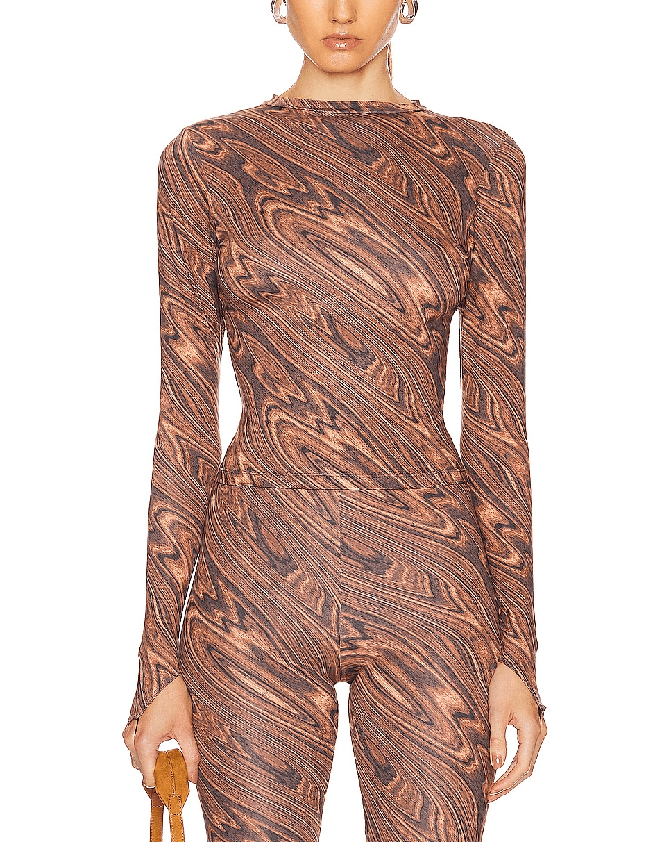 Body Shop Top In Wood - Image 2