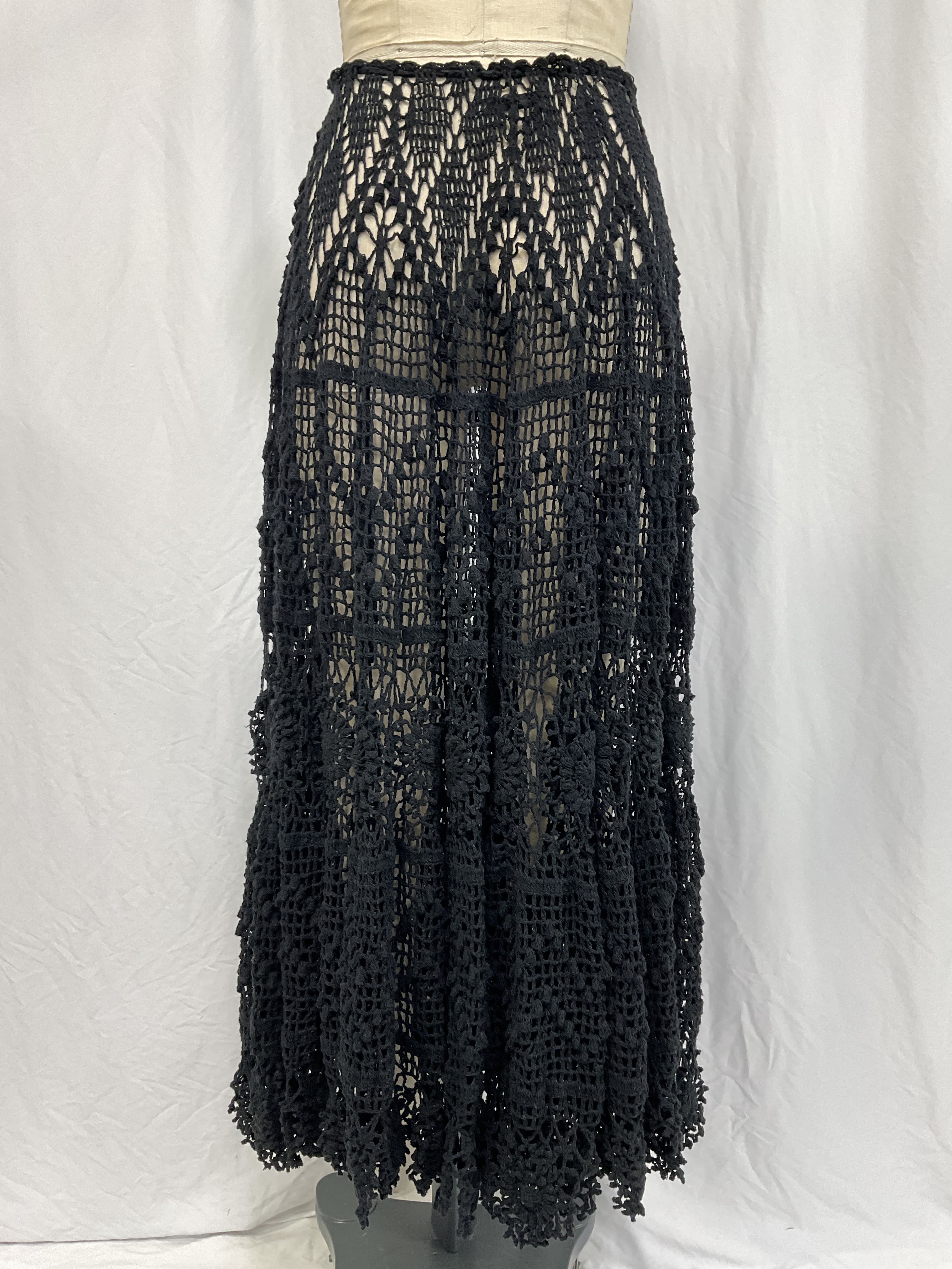 Joyce Crocheted Cotton Maxi Skirt - Image 3