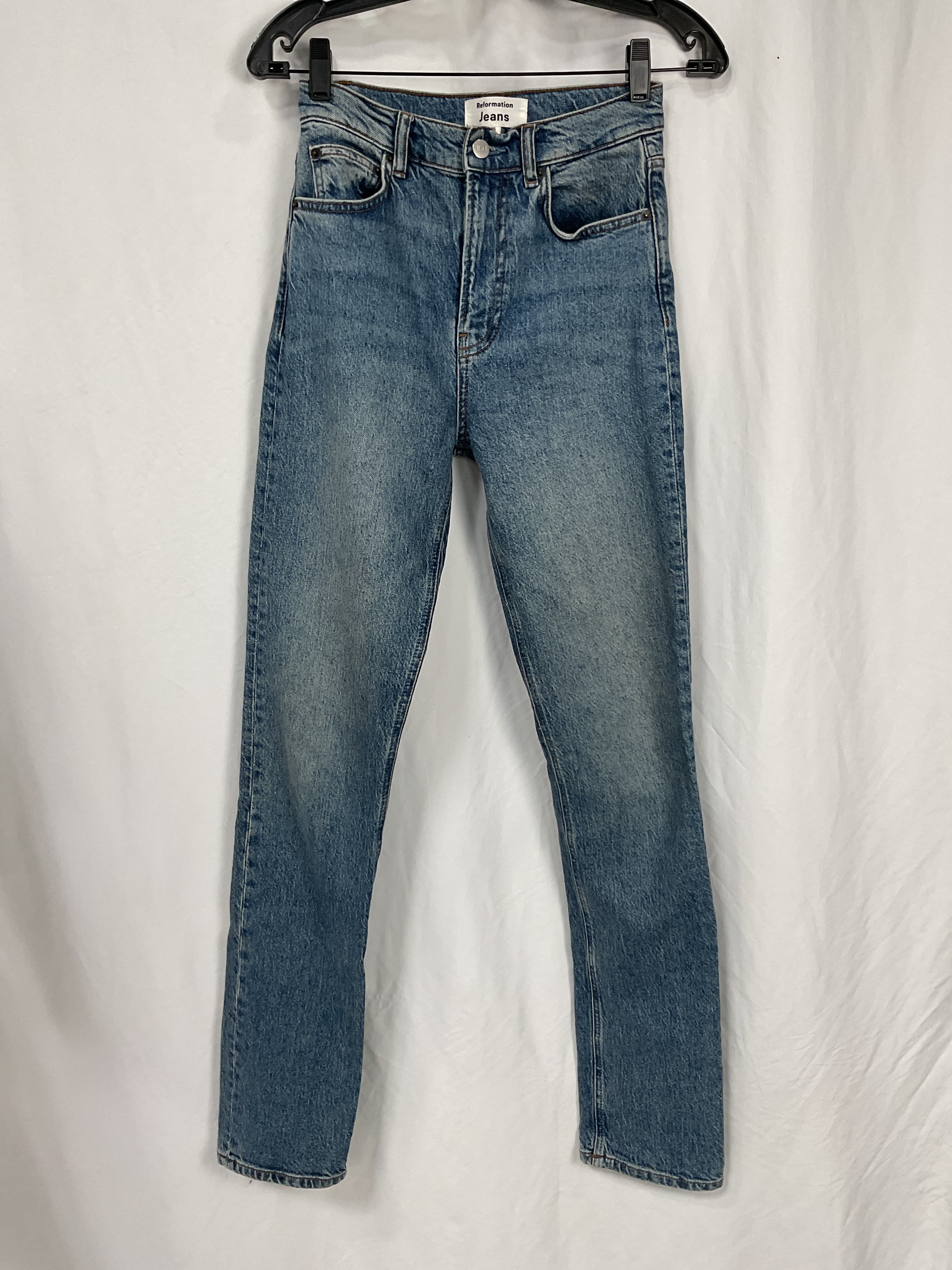 Liza High Rise Straight Long Jeans - Image 3