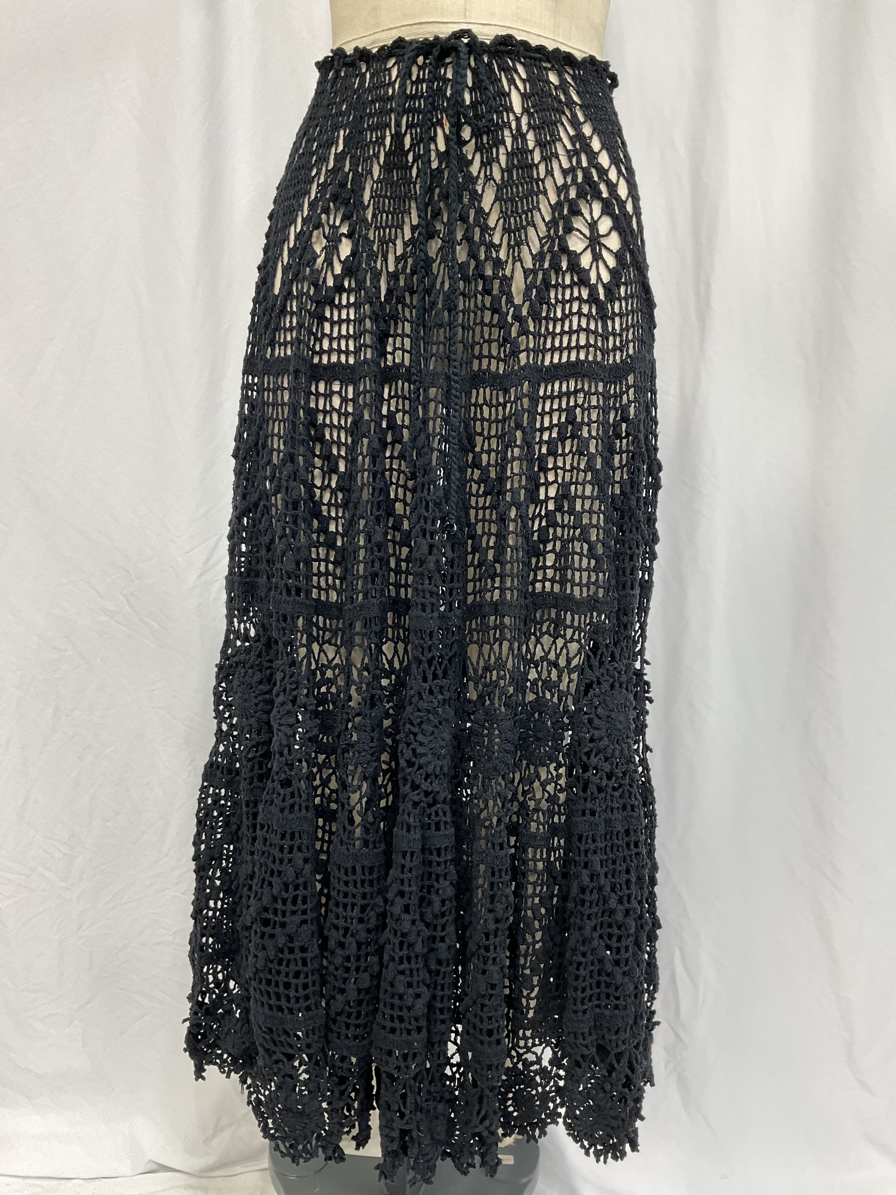 Joyce Crocheted Cotton Maxi Skirt - Image 2