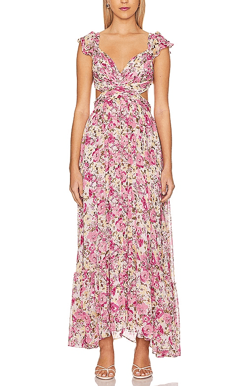 Primrose Dress In Pink Multi - Image 1