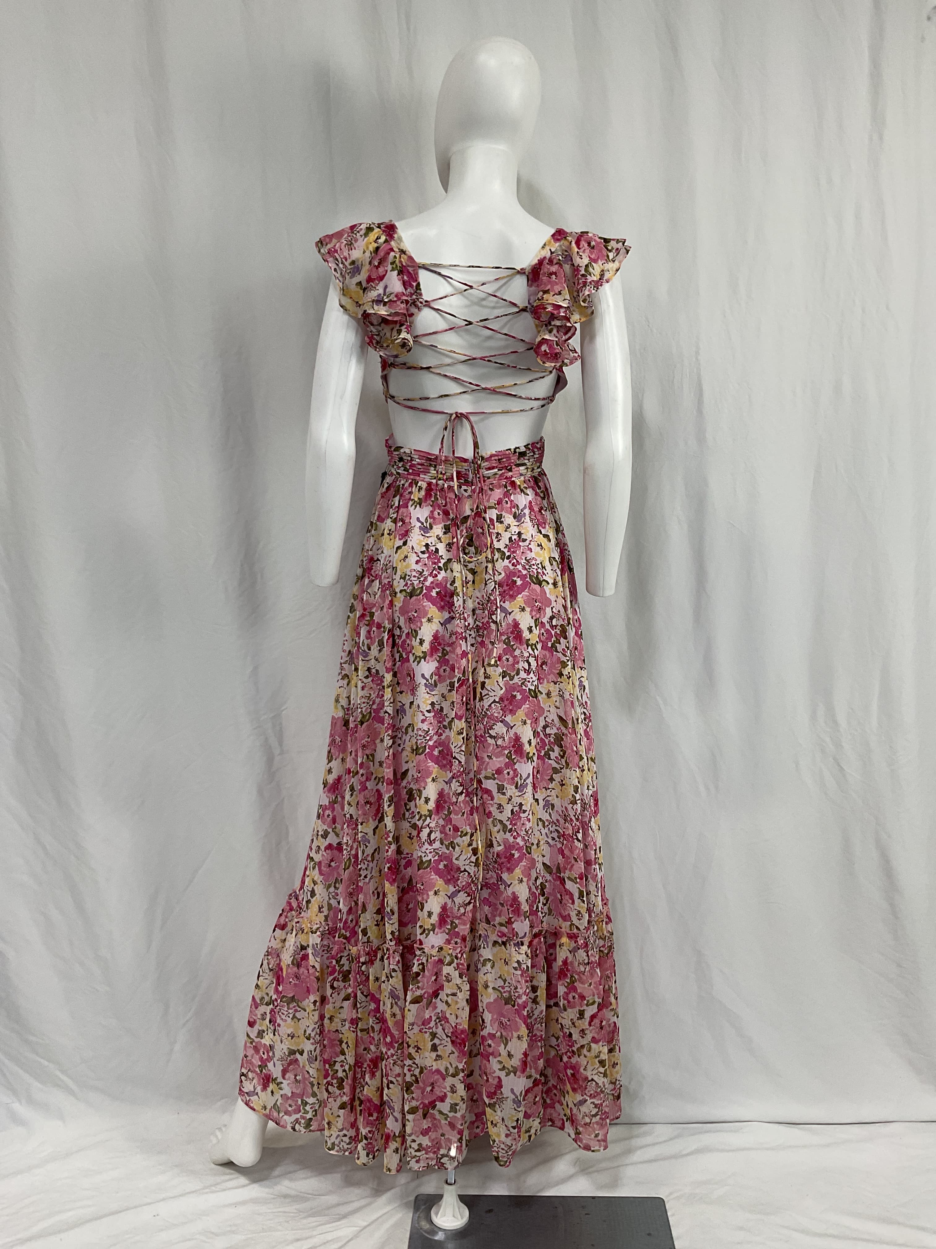 Primrose Dress In Pink Multi - Image 4