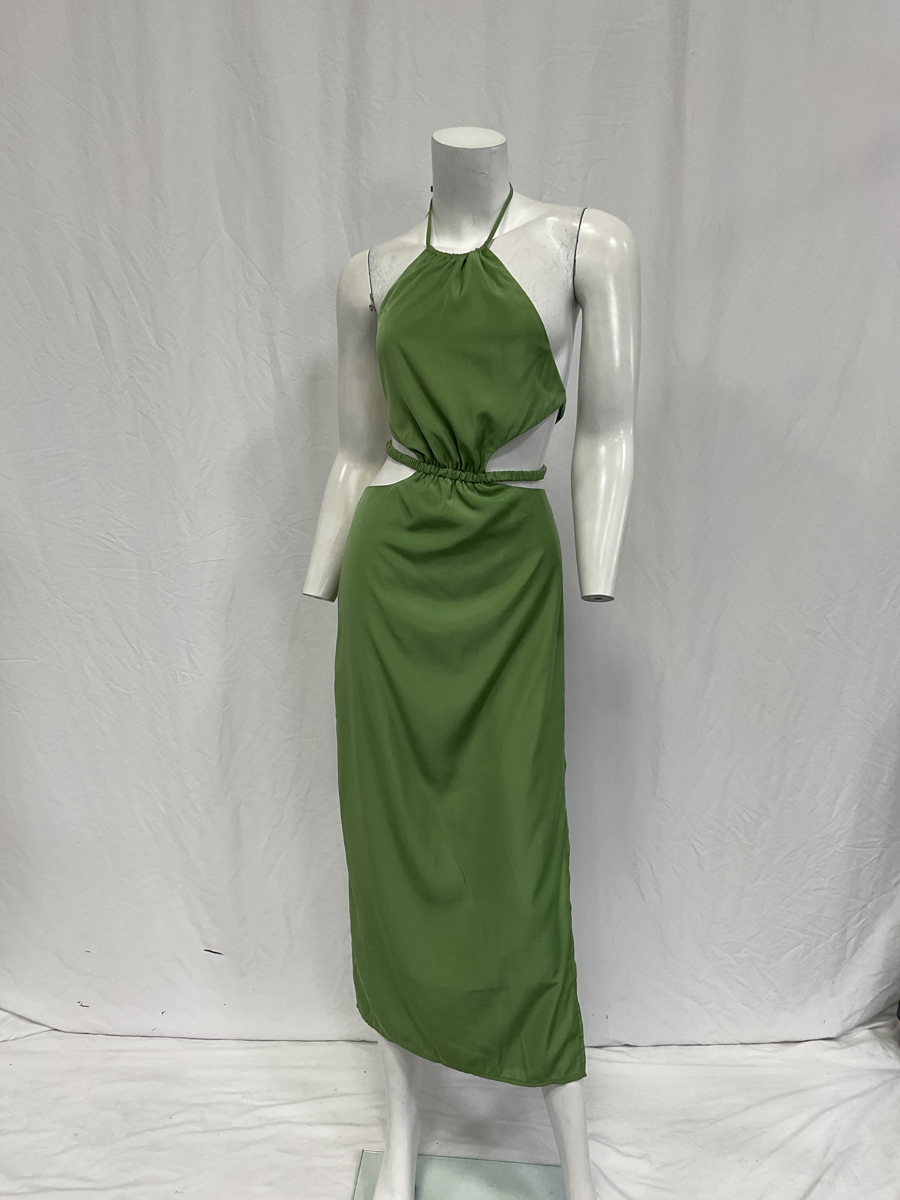 Remi Midi Dress In Jade Green - Image 2