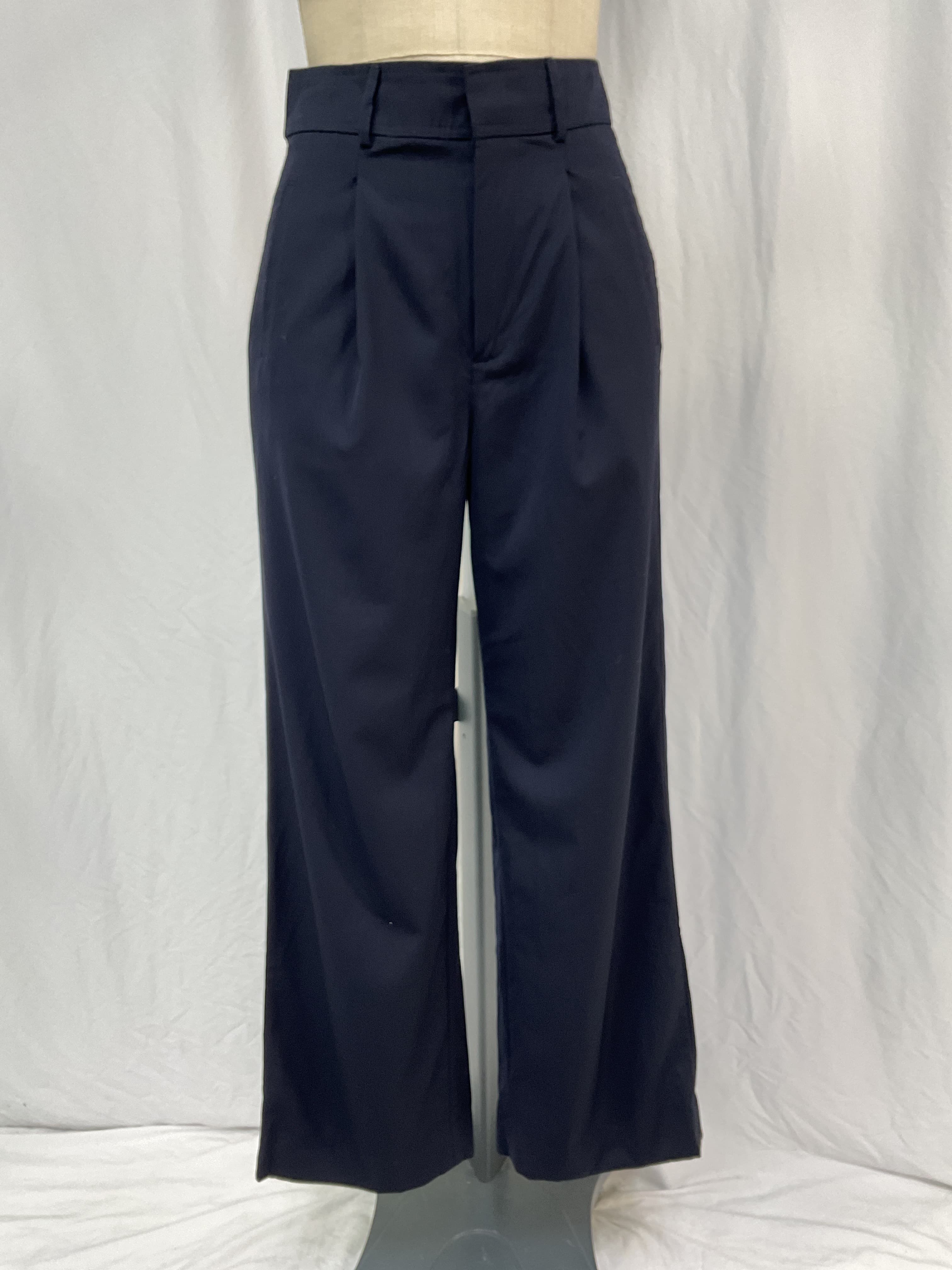 The Italian Wool Way-High Drape Pant - Image 2