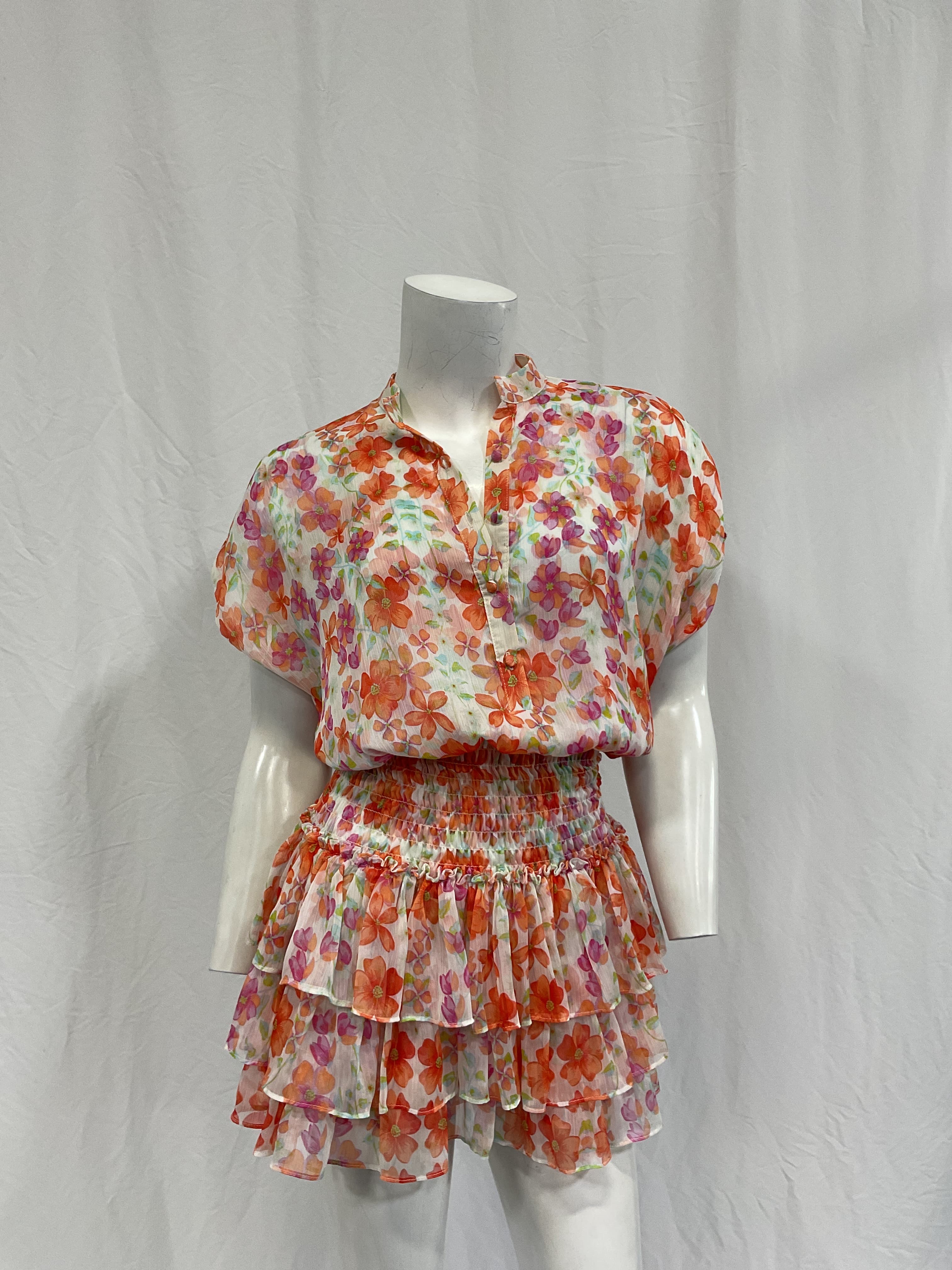 Eloisa Dress In Cora Flora - Image 2