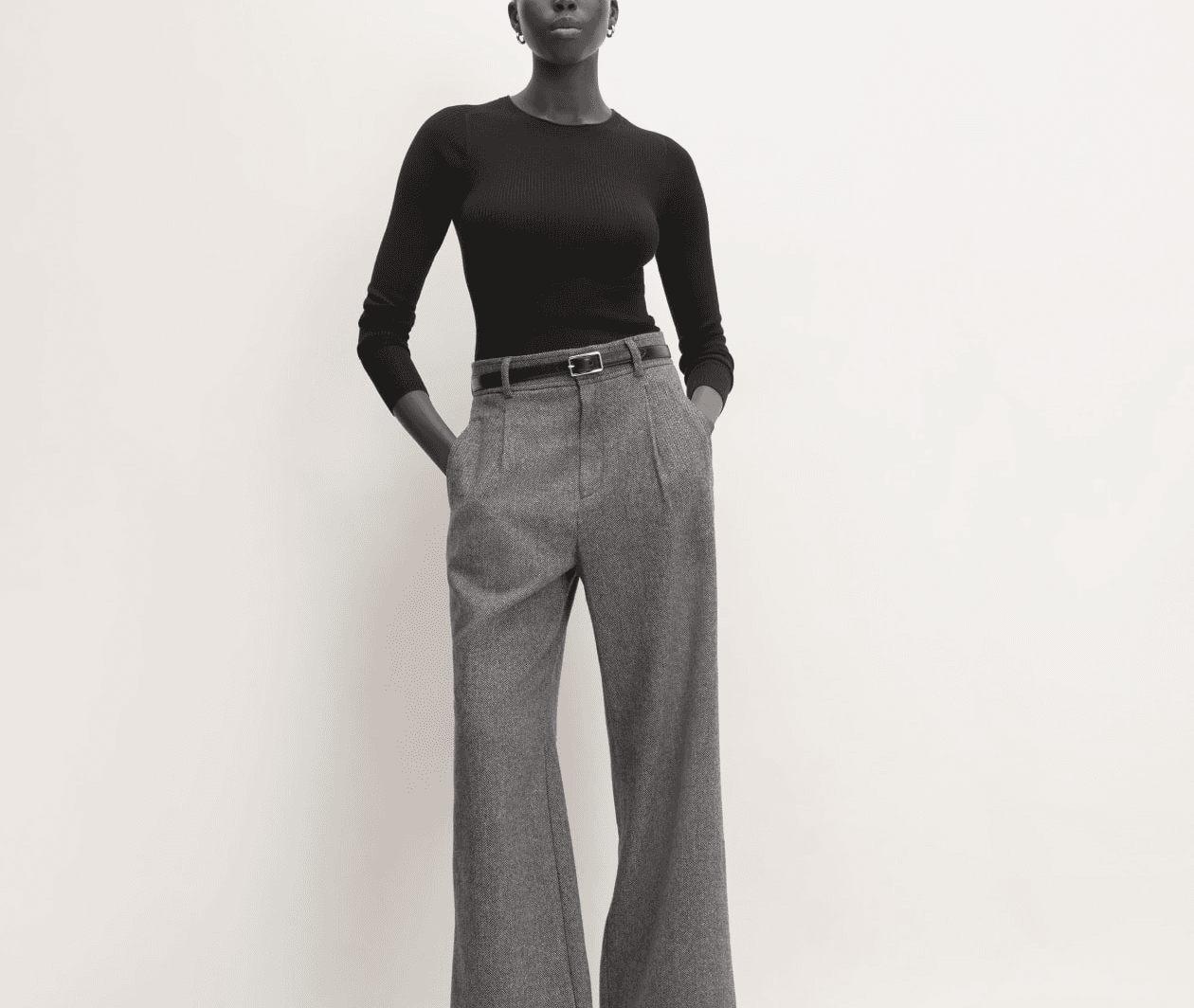 The Rewool Way-High Drape Pant - Image 1