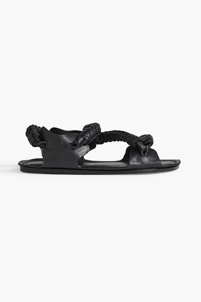 Braided Leather Sandals - Image 1