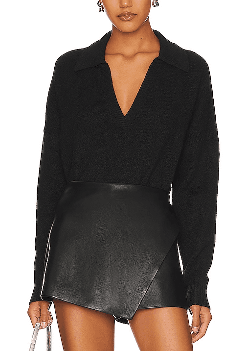 Marti Polo Sweater In Black - Image 1