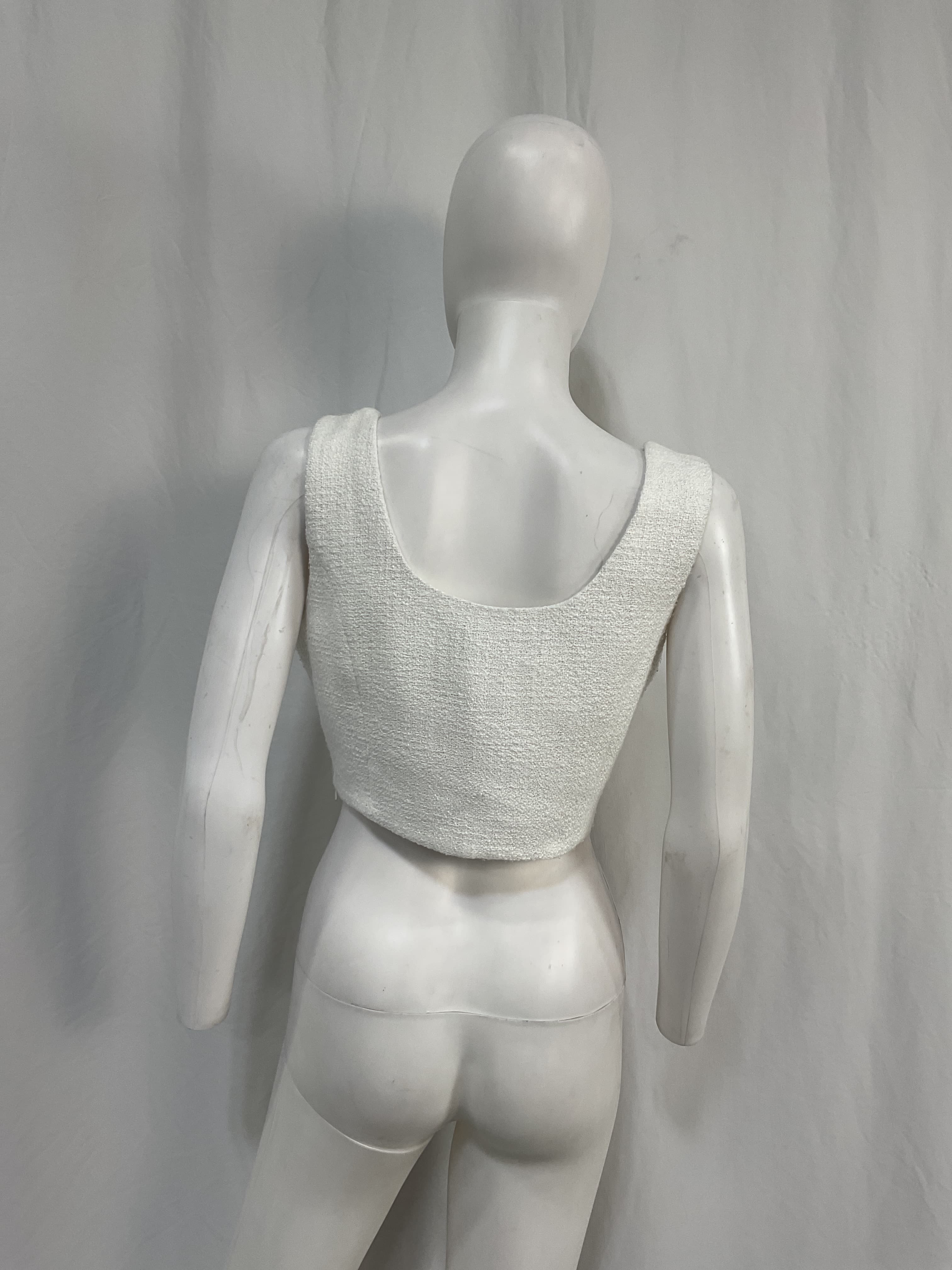 Simone Tank In White - Image 3