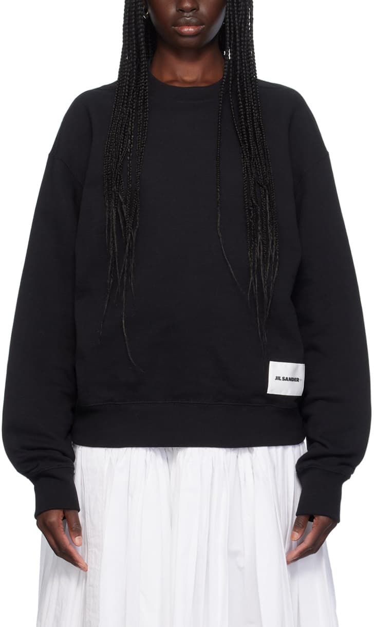 Black Logo Patch Sweatshirt - Image 1