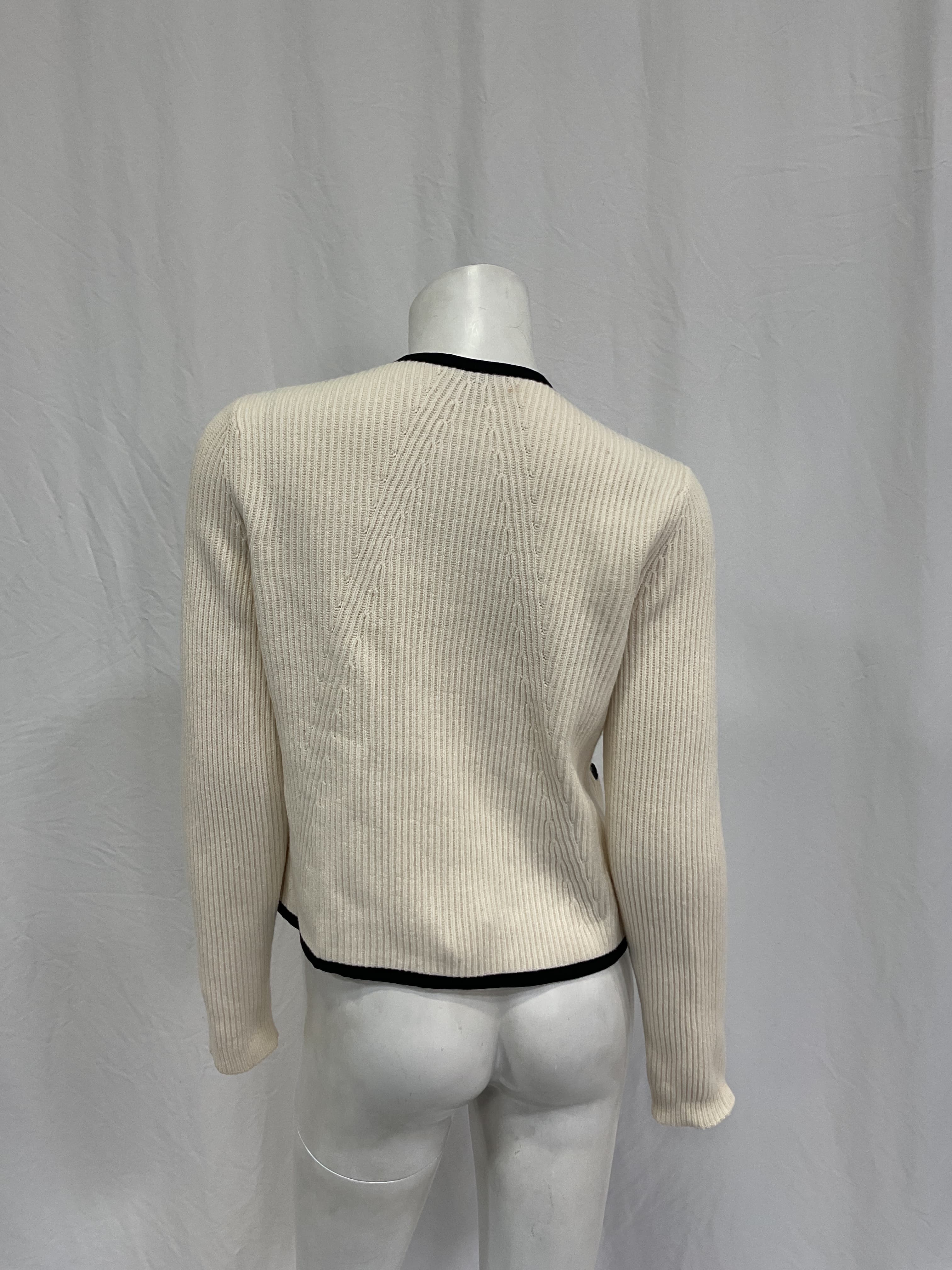 Nancy Wool-Blend Rib-Knit Cardigan - Image 3