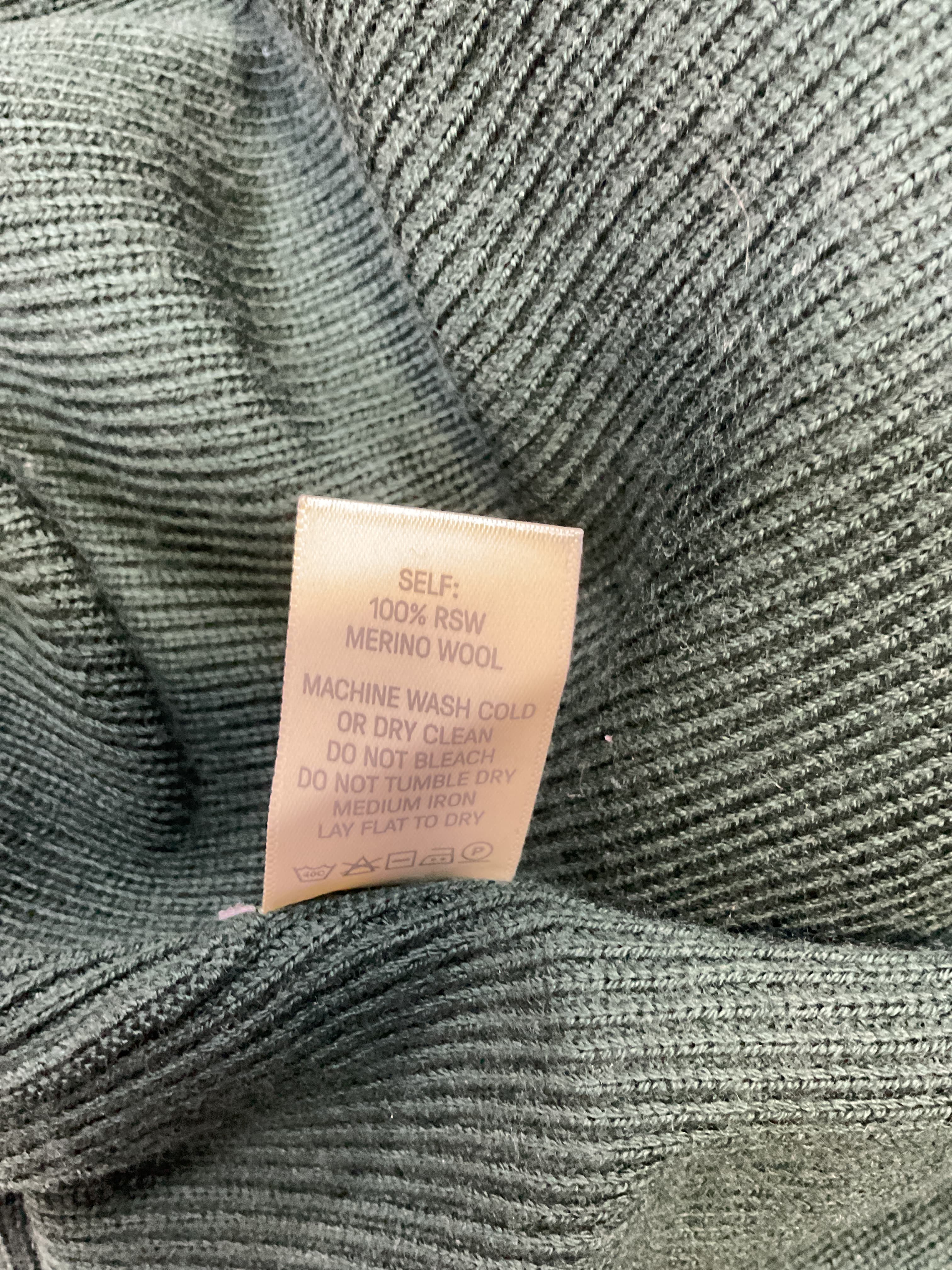 Merino Wool Slim Maxi Skirt In Forest - Image 3