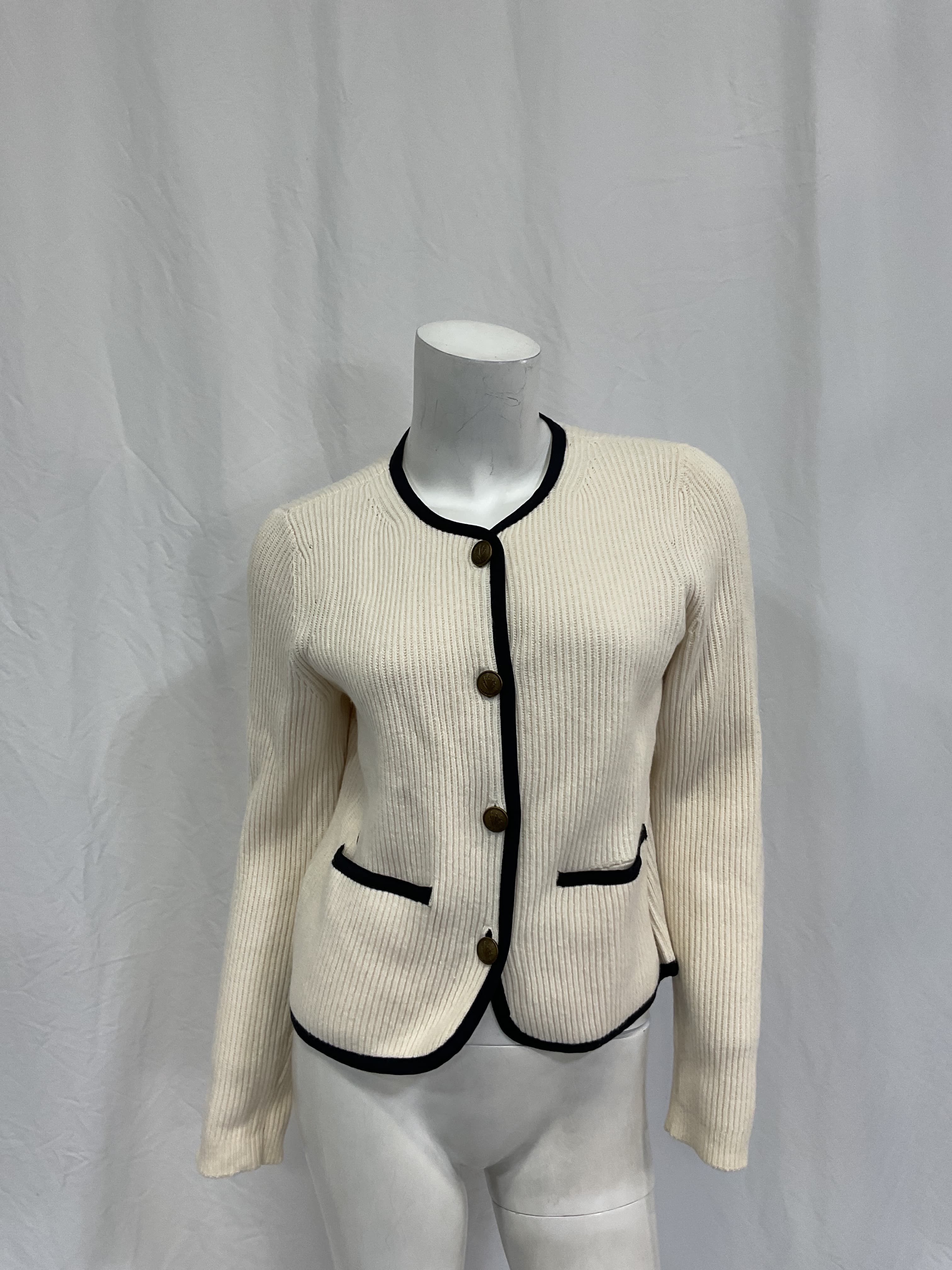 Nancy Wool-Blend Rib-Knit Cardigan - Image 4
