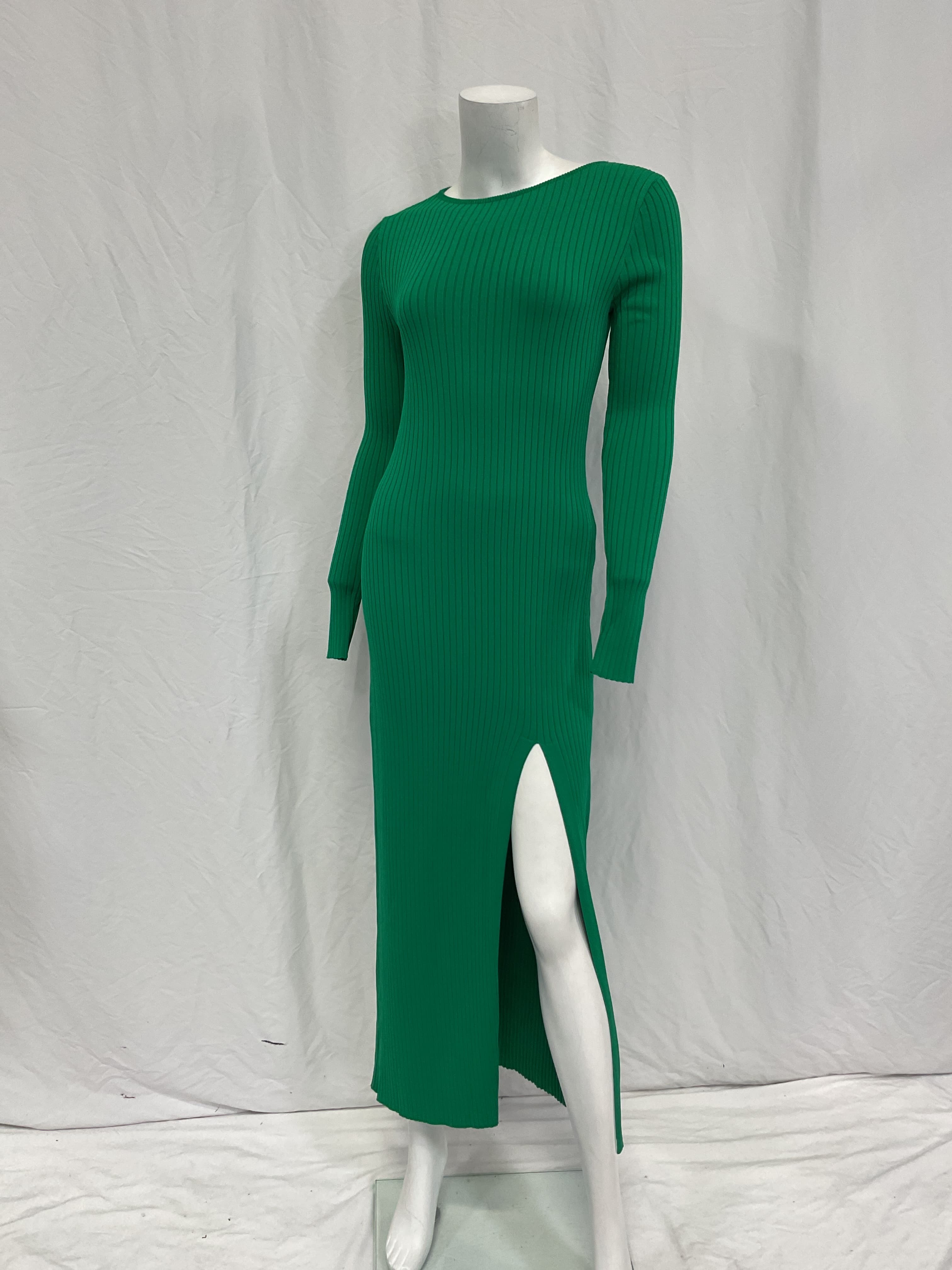 Jules Dress In Kelly Green - Image 2