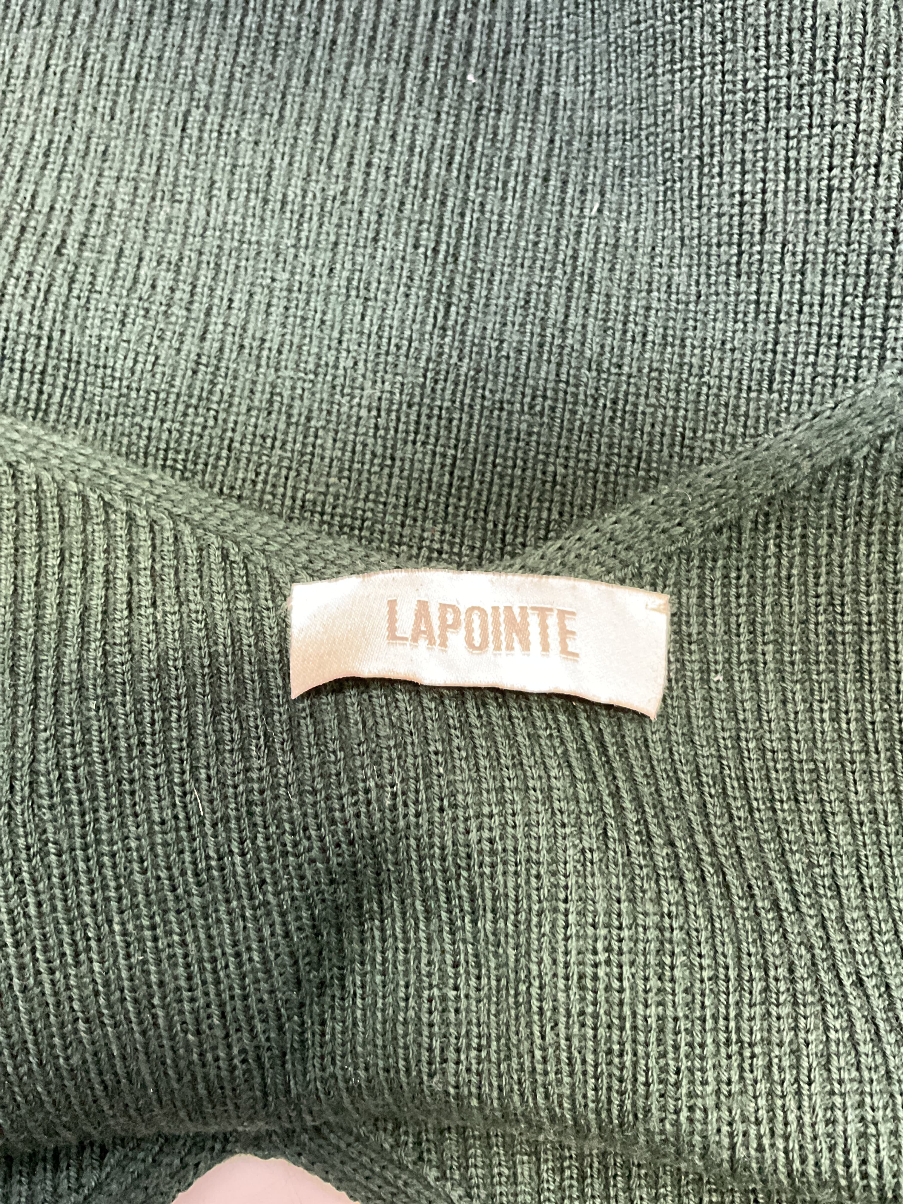 Merino Wool Off Shoulder Top In Forest - Image 4