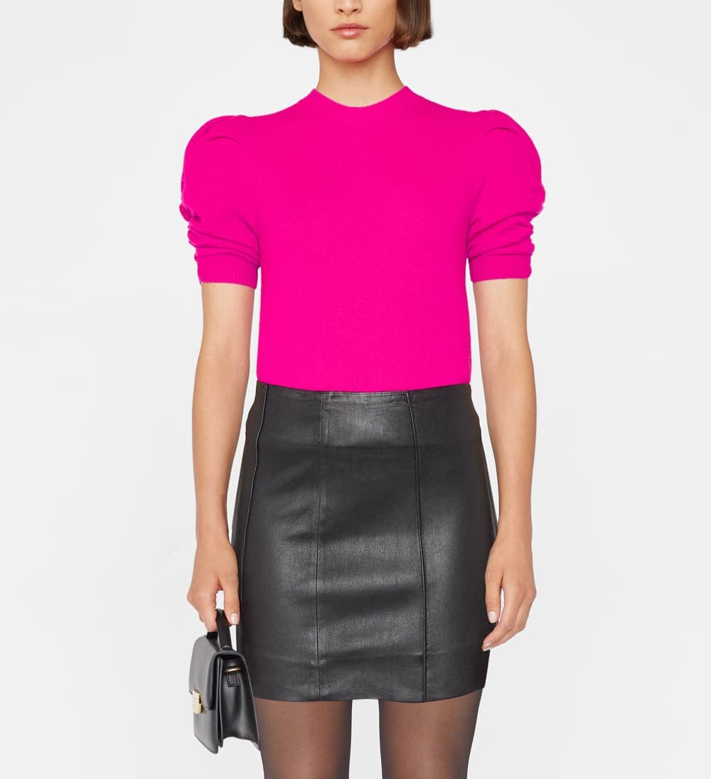 Ruched Sleeve Sweater - Image 1