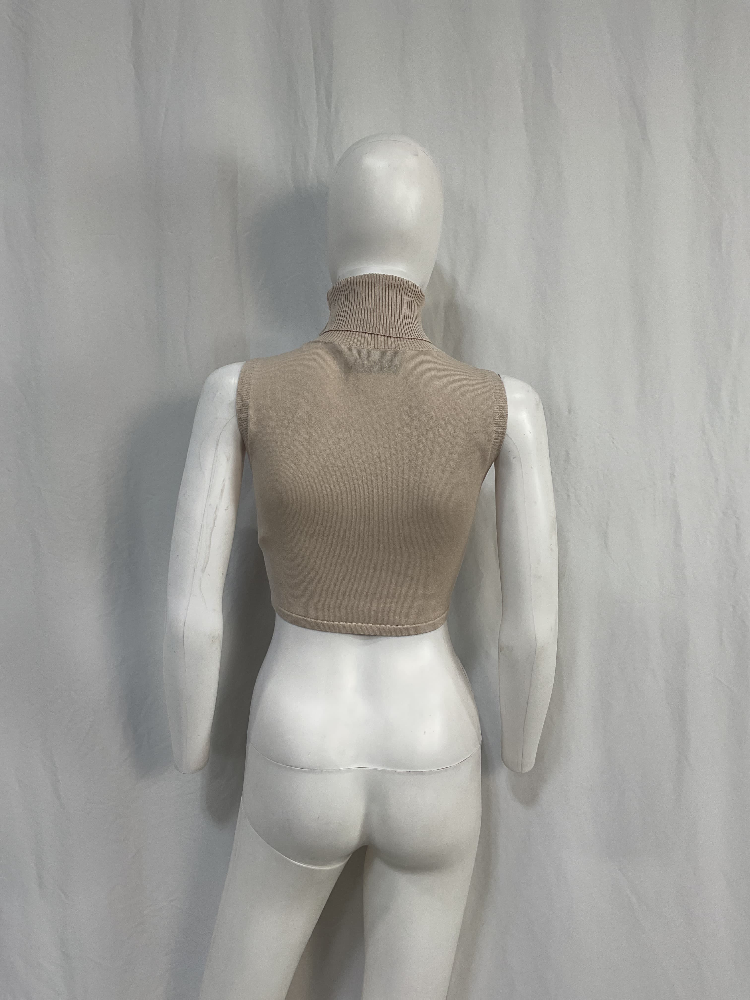 Verona Turtleneck Top In Sand - Image 2