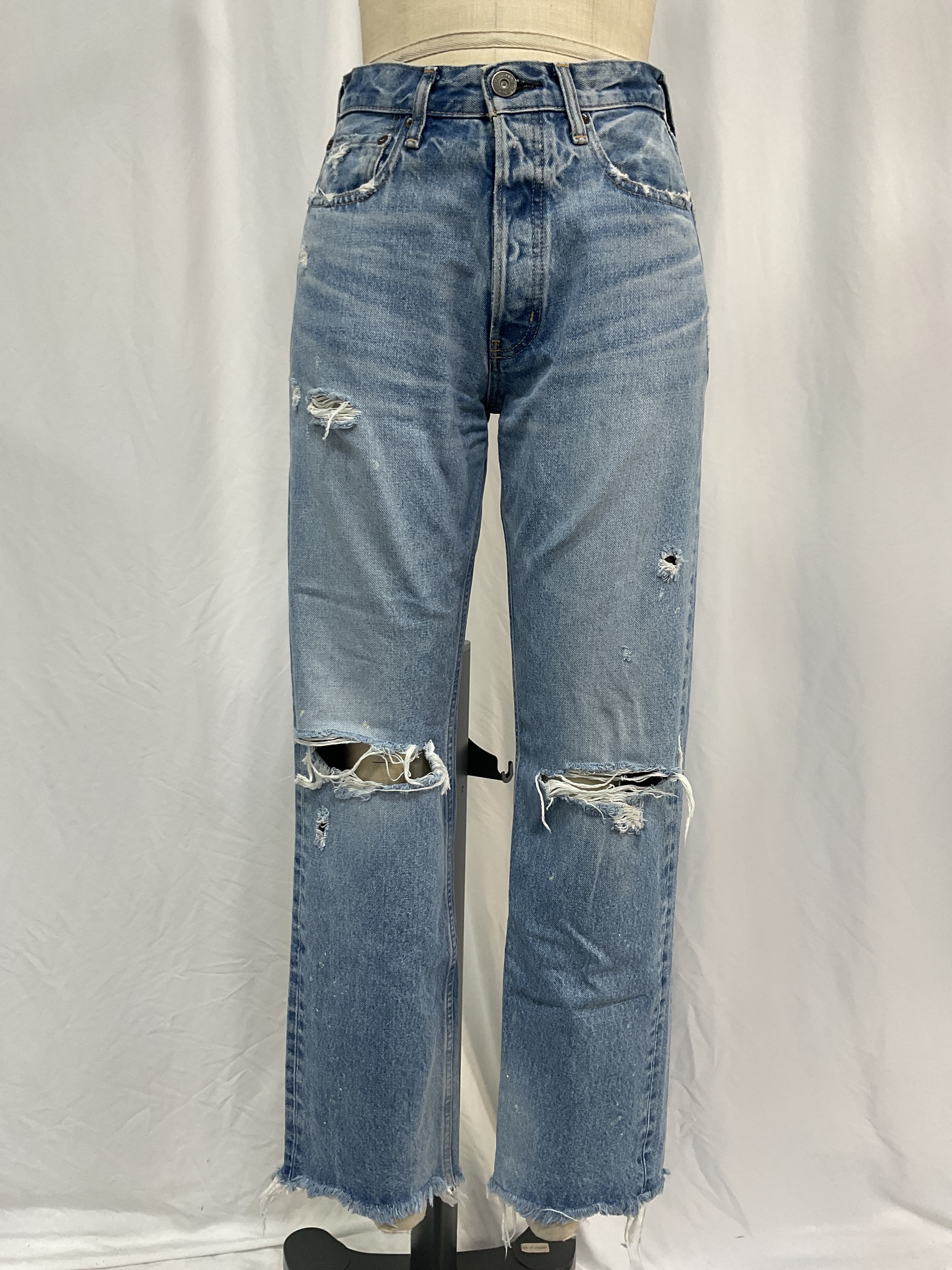 Odessa Wide Straight Leg In Light Blue - Image 3