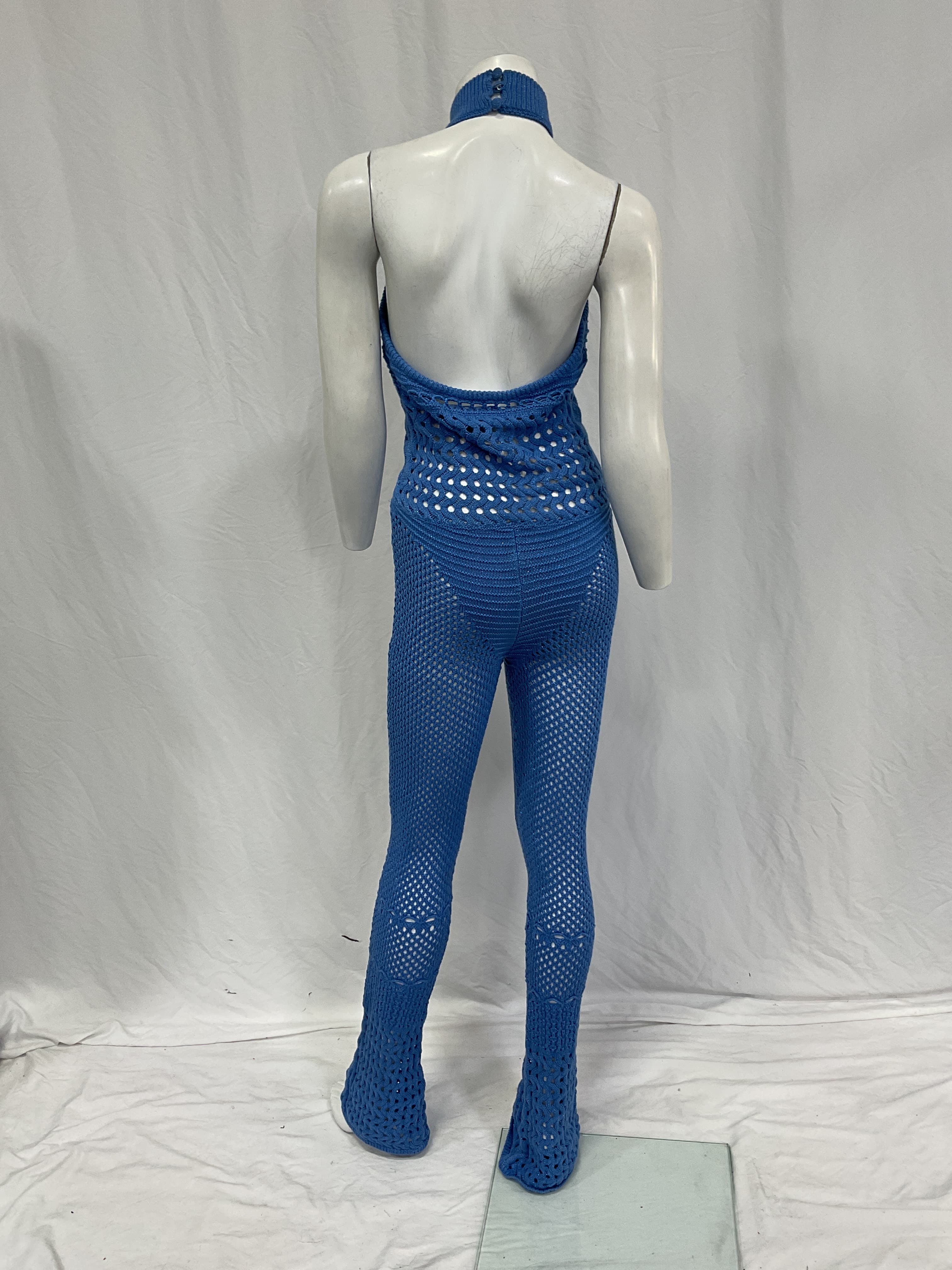 Kalena Jumpsuit In Tropical Blue - Image 2