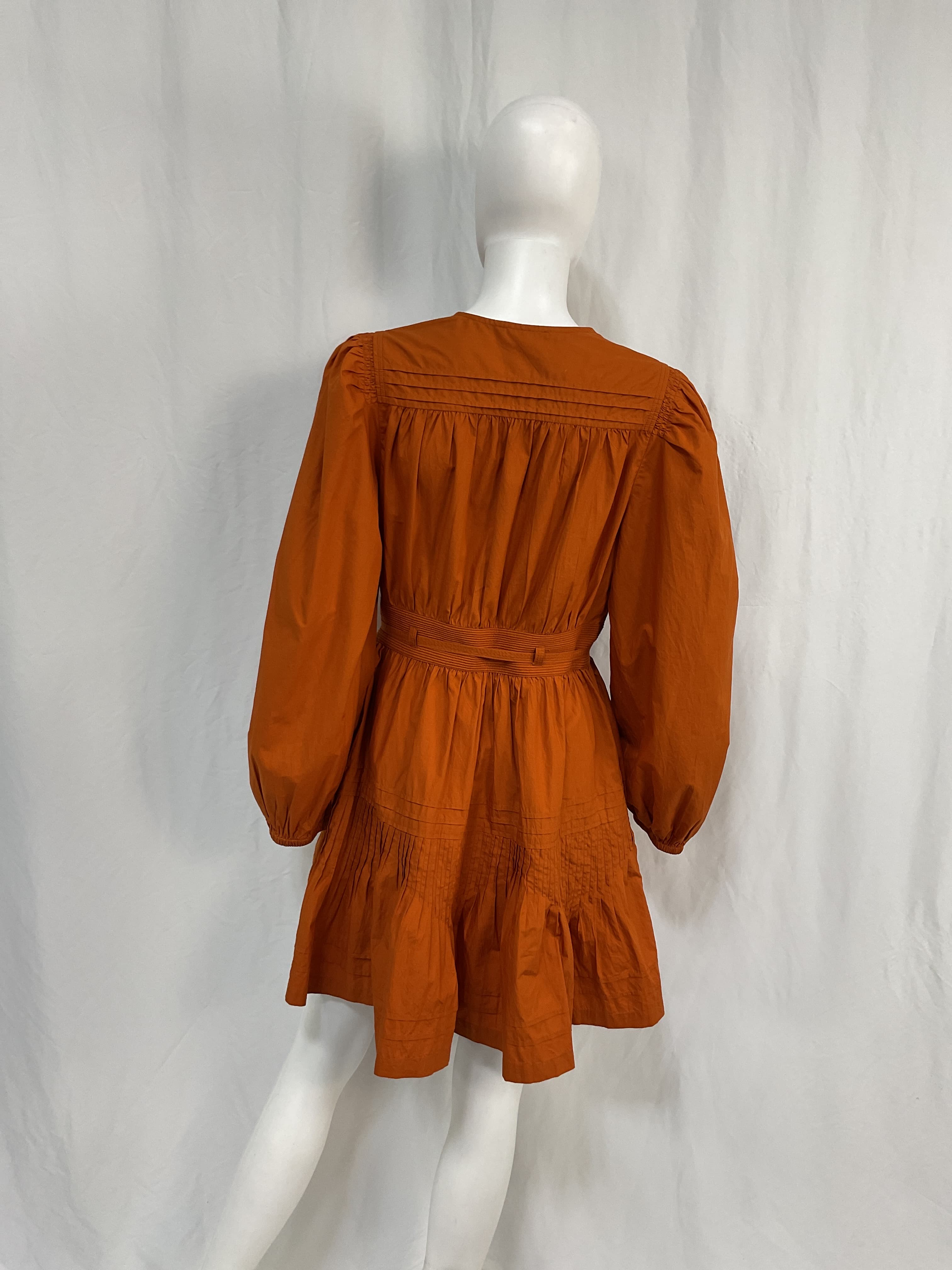 Rosalind Dress In Saffron - Image 3